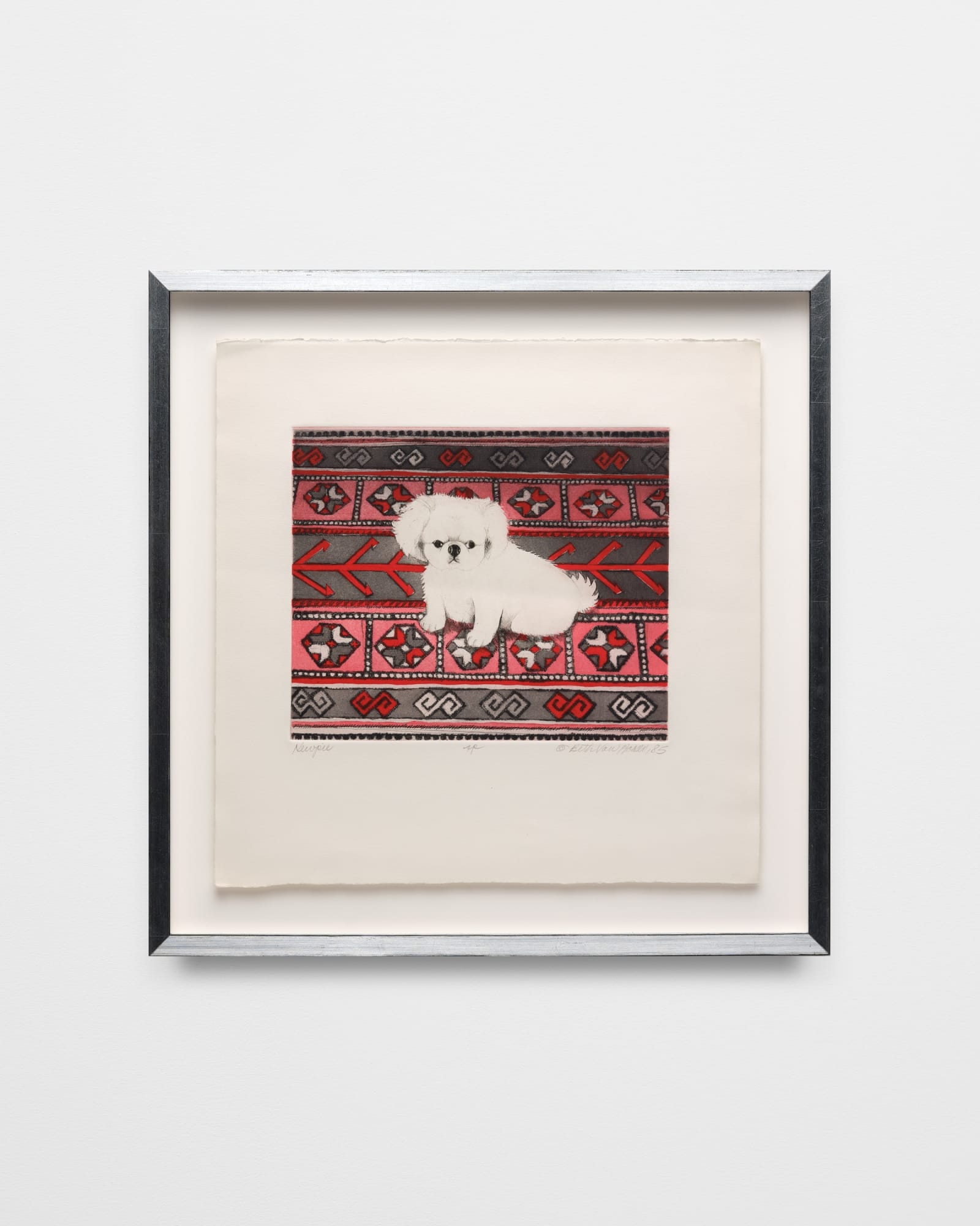 Beth Van Hoesen Kewpie (sp), 1985 Aquatint, etching, drypoint: printer's inks on paper 9 1/4 x 11 in 23.5 x 27.9 cm Framed: 19 7/8 x 20 in 50.5 x 50.8 cm