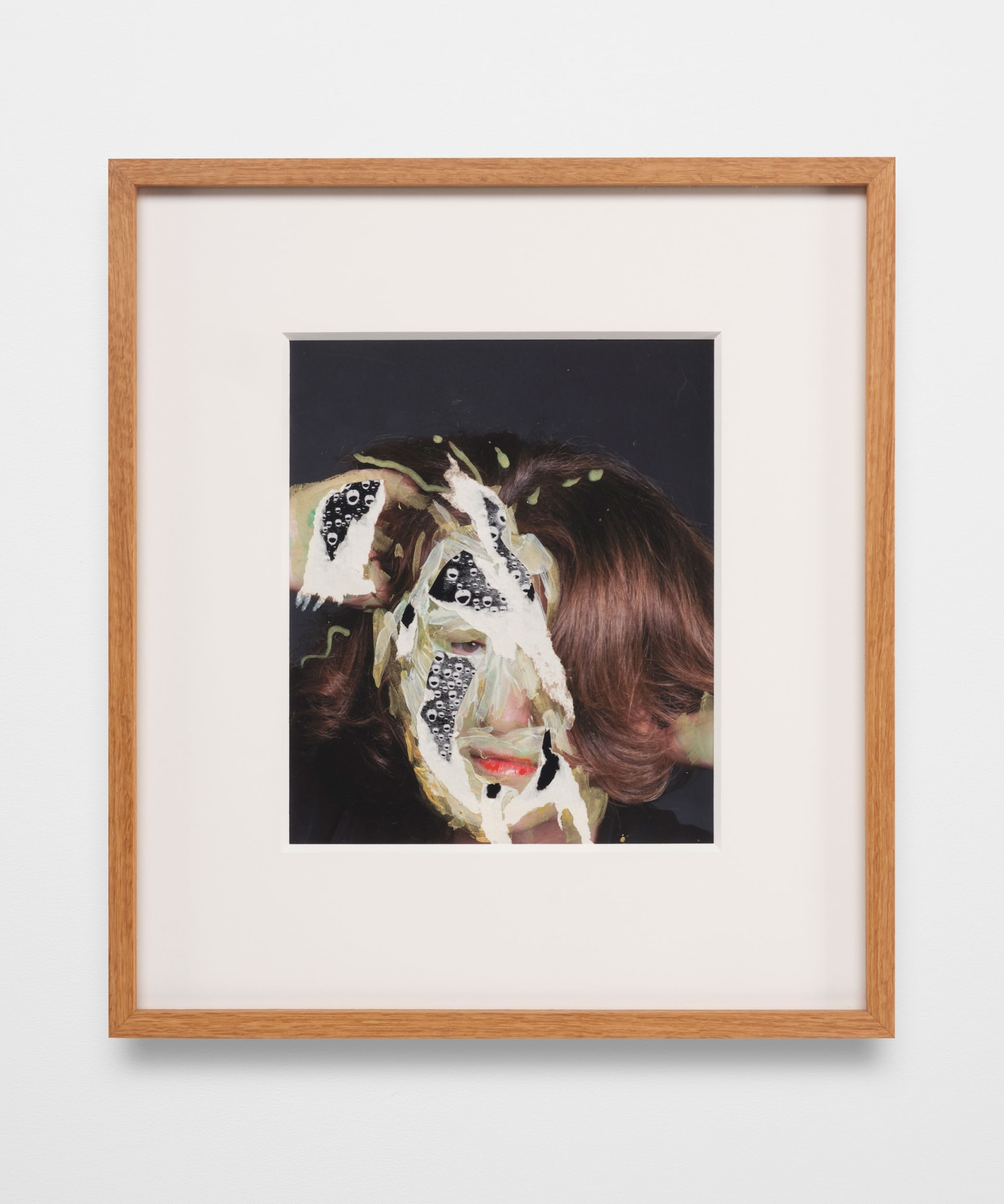 Lynn Hershman Leeson Mask with Water Woman, 2016 Collage with pen and ink and acrylic on archival digital print 10 x 8 in 25.4 x 20.3 cm Framed: 16 1/2 x 14 3/4 in 41.9 x 37.5 cm