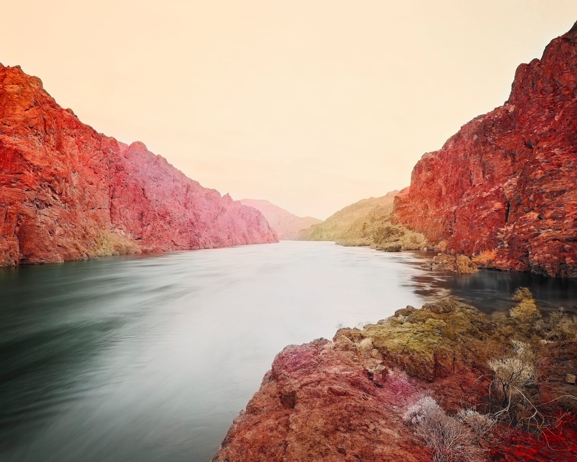 Trevor Paglen The Black Canyon Deep Semantic Image Segments, 2020 Dye sublimation print 40 x 50 in 101.6 x 127 cm