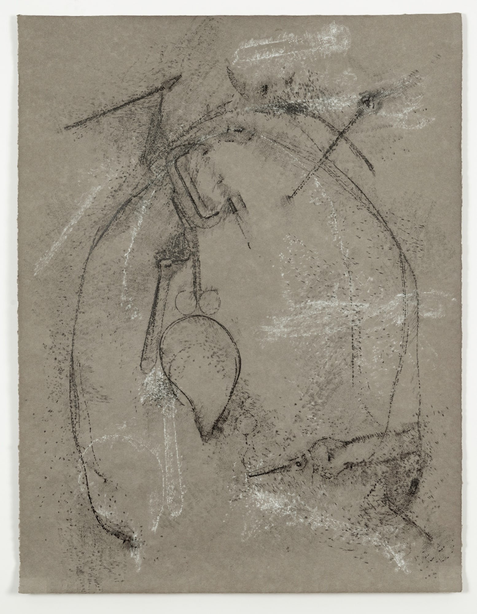 Zarouhie Abdalian a coat is linen is corn is coal, 2020 Graphite and Conté crayon on paper 25 x 19 in 63.5 x 48.3 cm