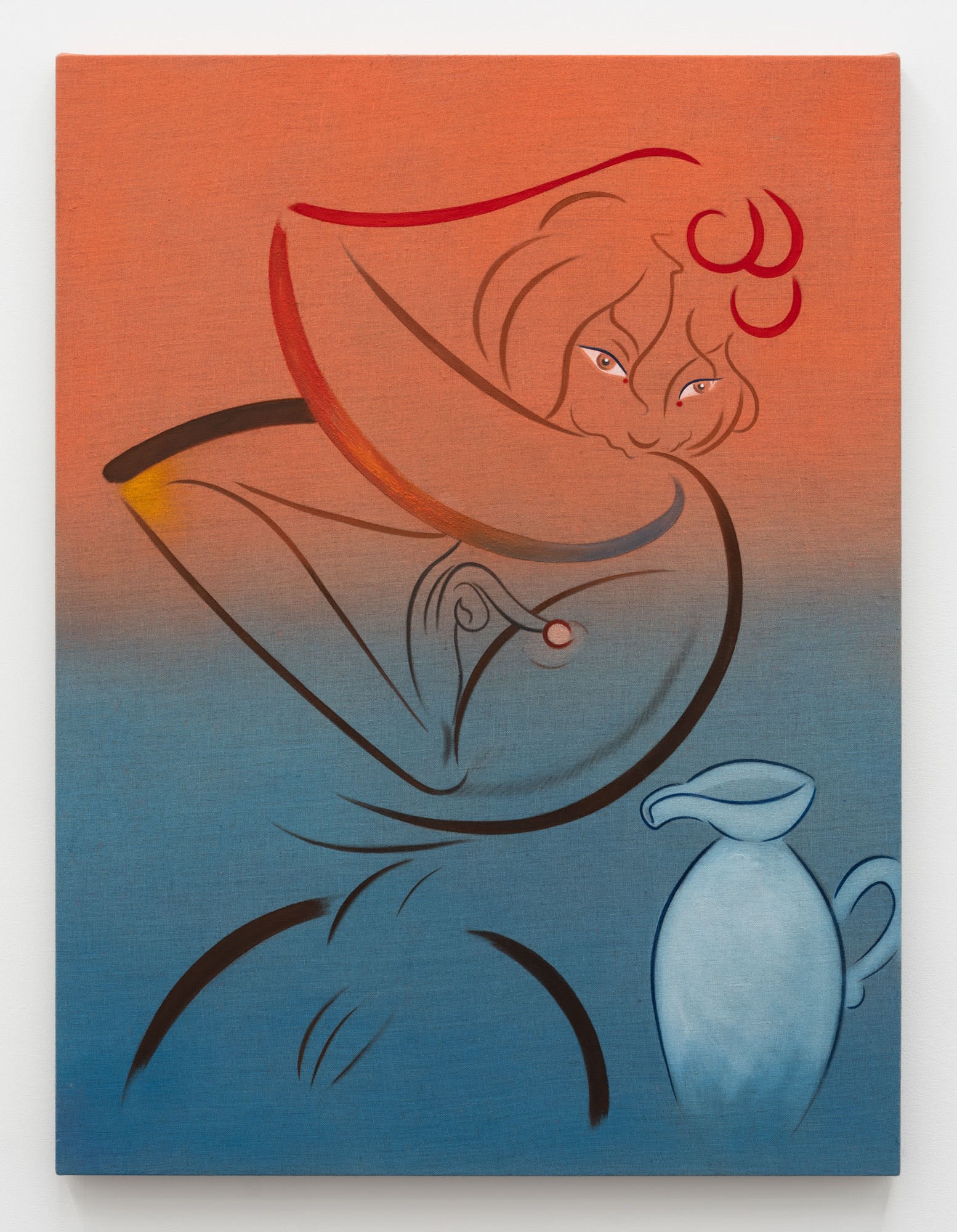 Koak To Be Touched, 2020 Signed and dated on verso Acrylic, pigment, pastel, chalk and graphite on linen 30 x 40 in 76.2 x 101.6 cm