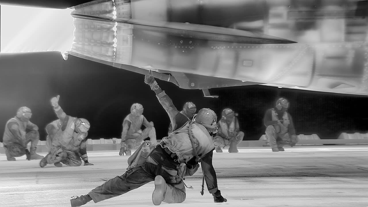 Richard Mosse Still from Incoming #68, 2014-2017 Digital c-print on metallic paper 29.2 x 50.8 cm 11 1/2 x 20 in