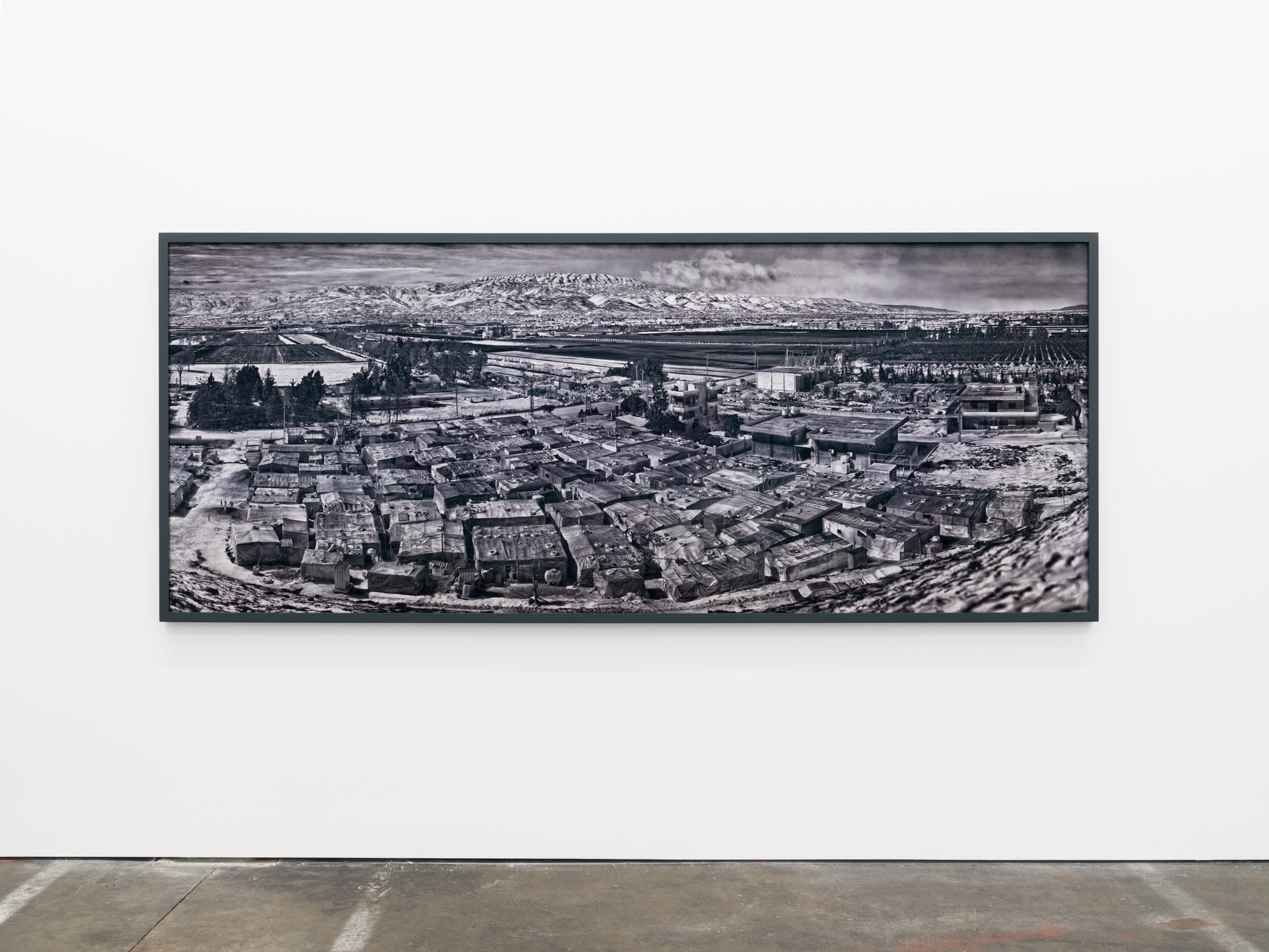 Richard Mosse Tel Sarhoun Camp, Lebanon, 2017 Digital c-print on metallic paper 120.7 x 304.8 cm 47 1/2 x 120 in