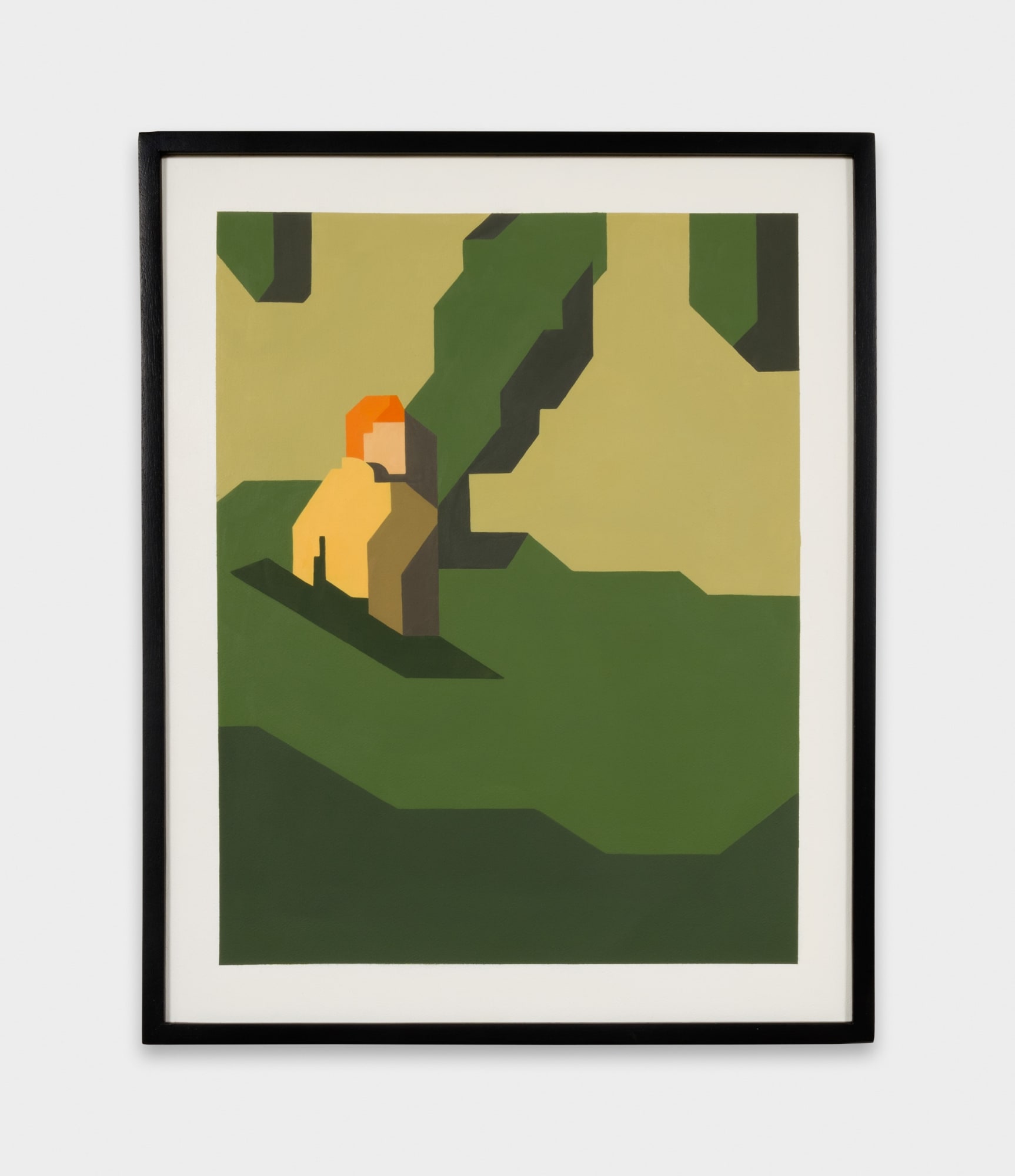 Laeh Glenn In His Field, 2018 Oil on canvas, wood frame 20 3/4 x 16 3/4 in 52.7 x 42.5 cm