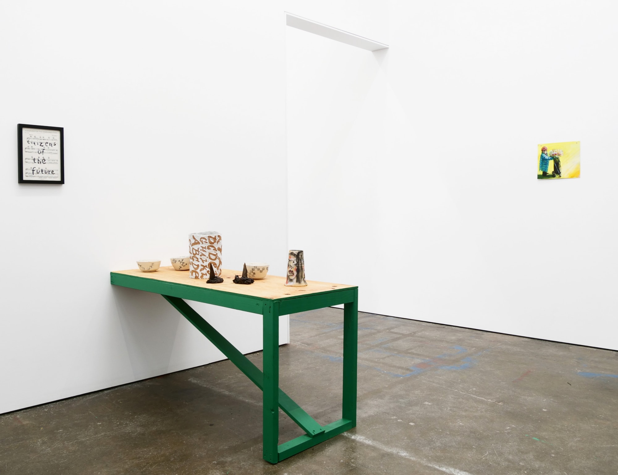 Chris Johanson Ruminations, Meditations and The Homeostasis, 2018 Installation view