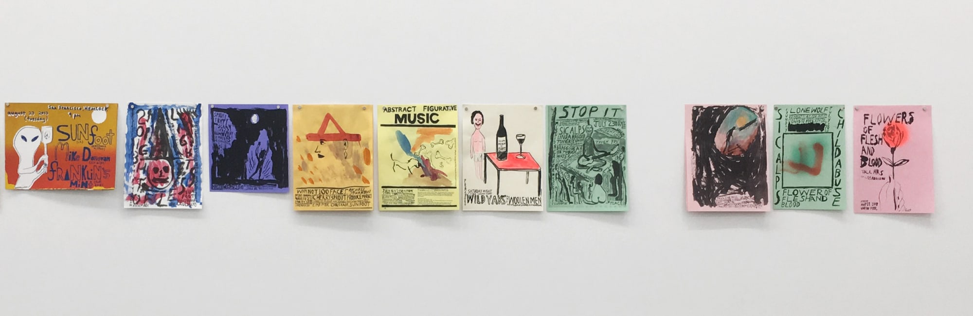 Chris Johanson Ruminations, Meditations and The Homeostasis, 2018 Installation view