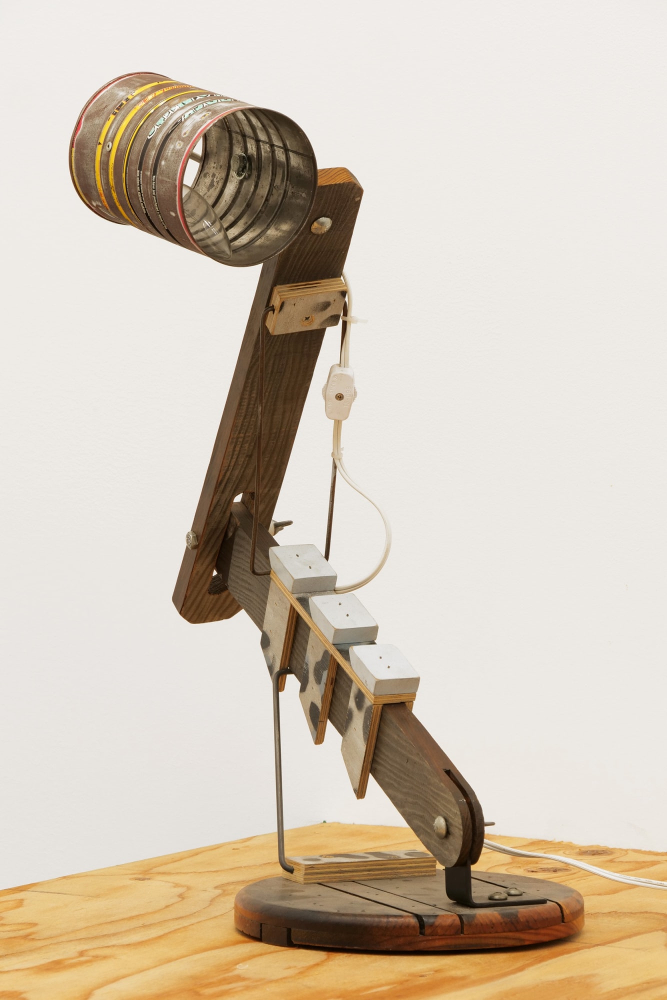 Jason Meadows Snow Leopard Task Lamp, 2017 Mixed media 17 x 9 x 22 1/2 in 43.2 x 22.9 x 57.1 cm