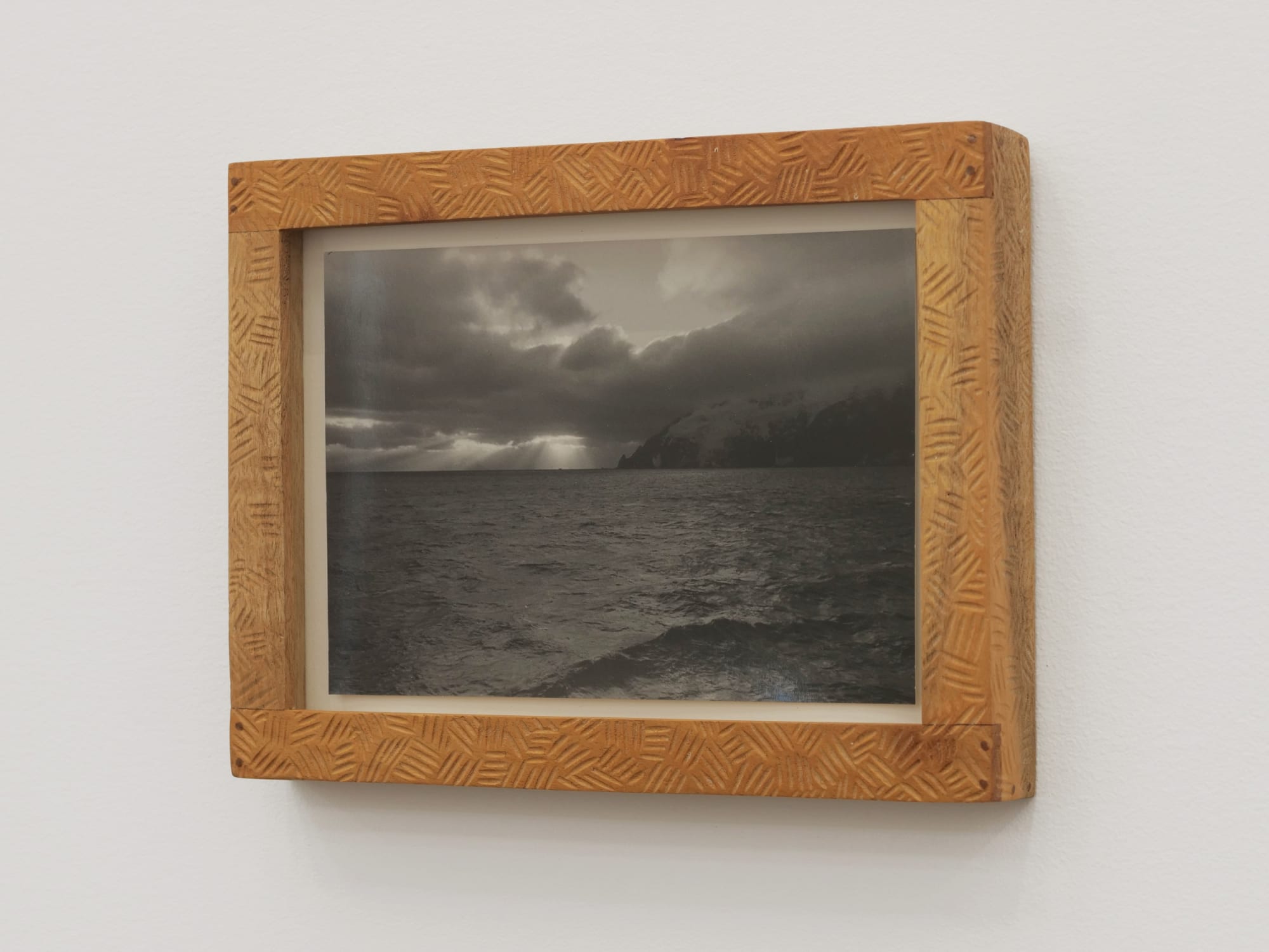 Will Rogan Elephant Island, 2018 Gelatin silver print, wood 6 1/8 x 8 1/2 x 1 in 15.6 x 21.6 x 2.5 cm