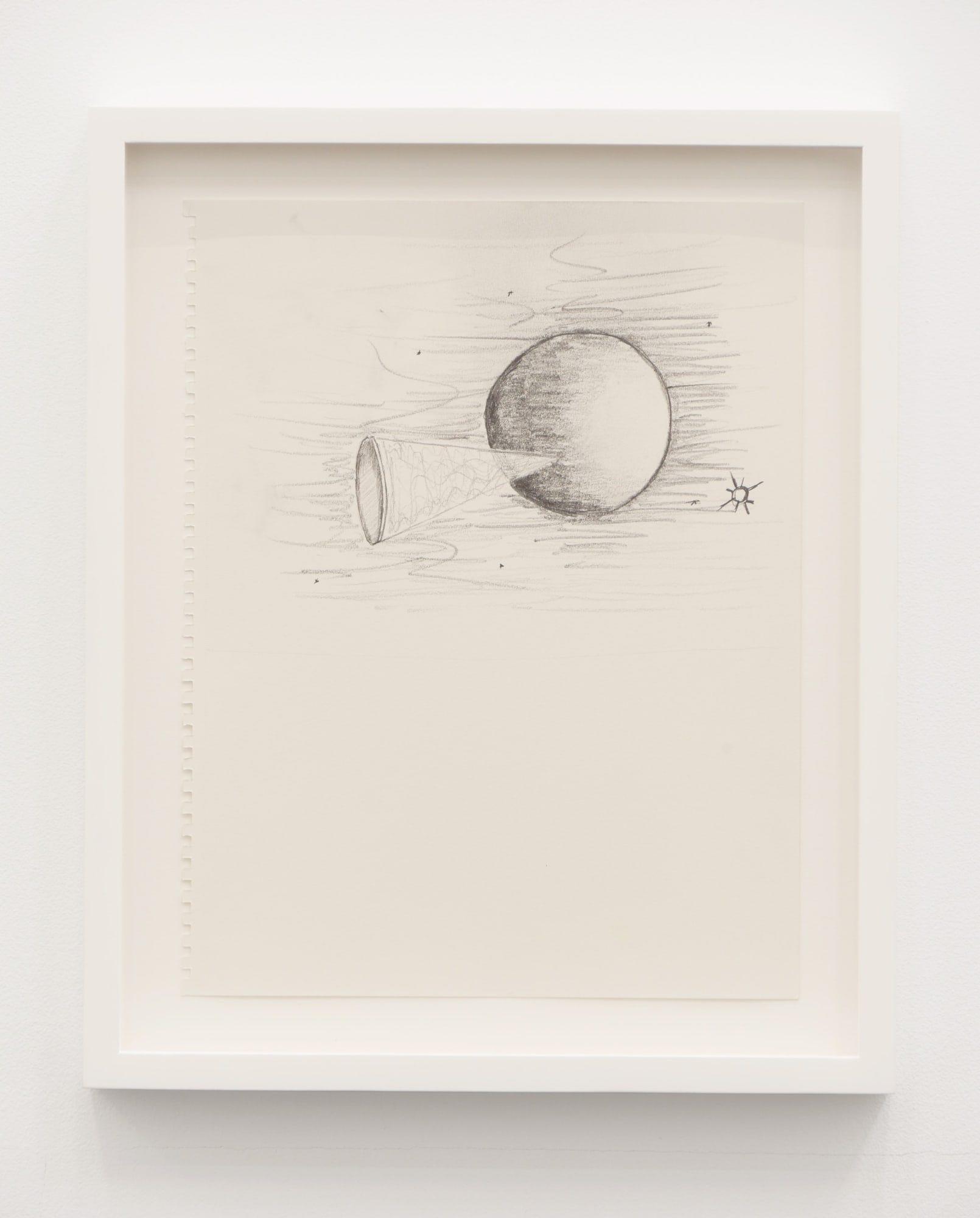 Trevor Paglen Reflective Structure in Orbit, 2015 Graphite on paper 14 3/4 x 12 1/4 in 37.5 x 31.1 cm