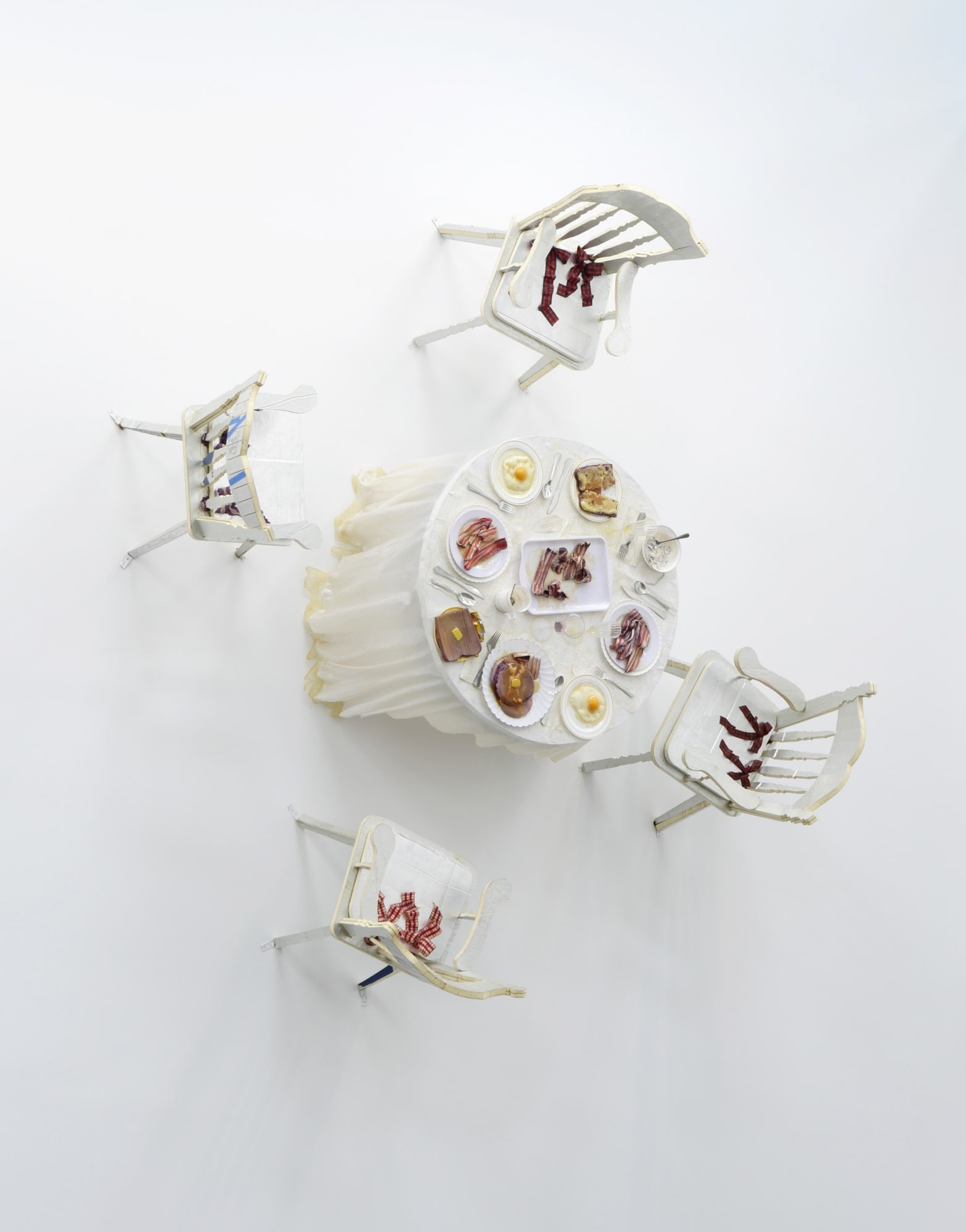 Samara Golden Missing Pieces from A Fall of Corners #3, 2015-2016 Foam, plastic, glue, paint 95 x 95 x 45 in 241.3 x 241.3 x 114.3 cm