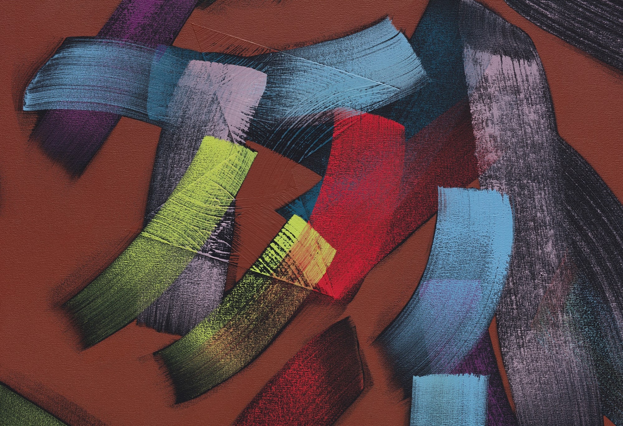 Alex Olson Fish (1) (detail), 2017 Oil and modeling paste on canvas 61 x 43 in 154.9 x 109.2 cm