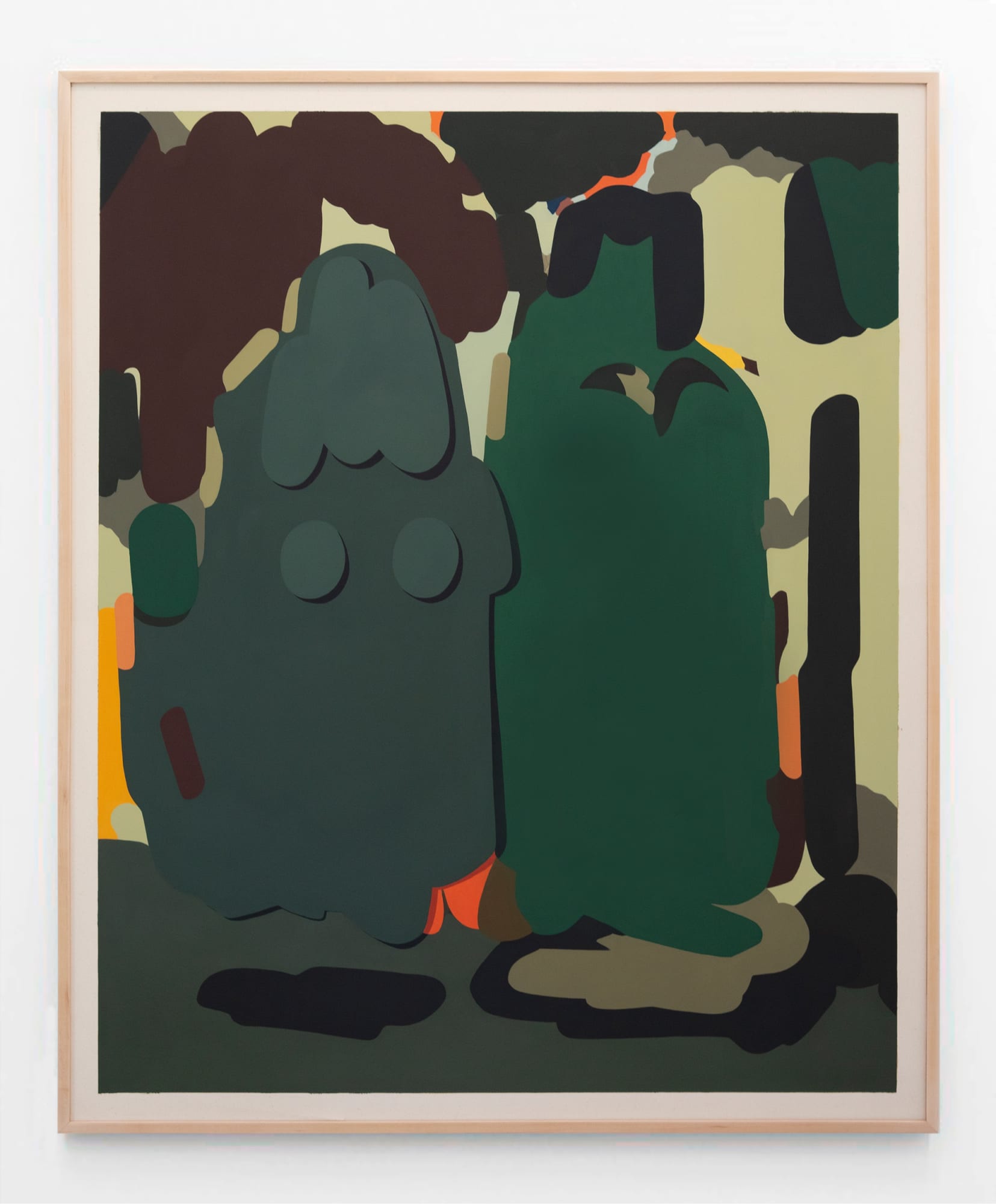 Laeh Glenn In the Garden, 2020 Oil on canvas, wood frame 67 1/2 x 55 in 171.4 x 139.7 cm