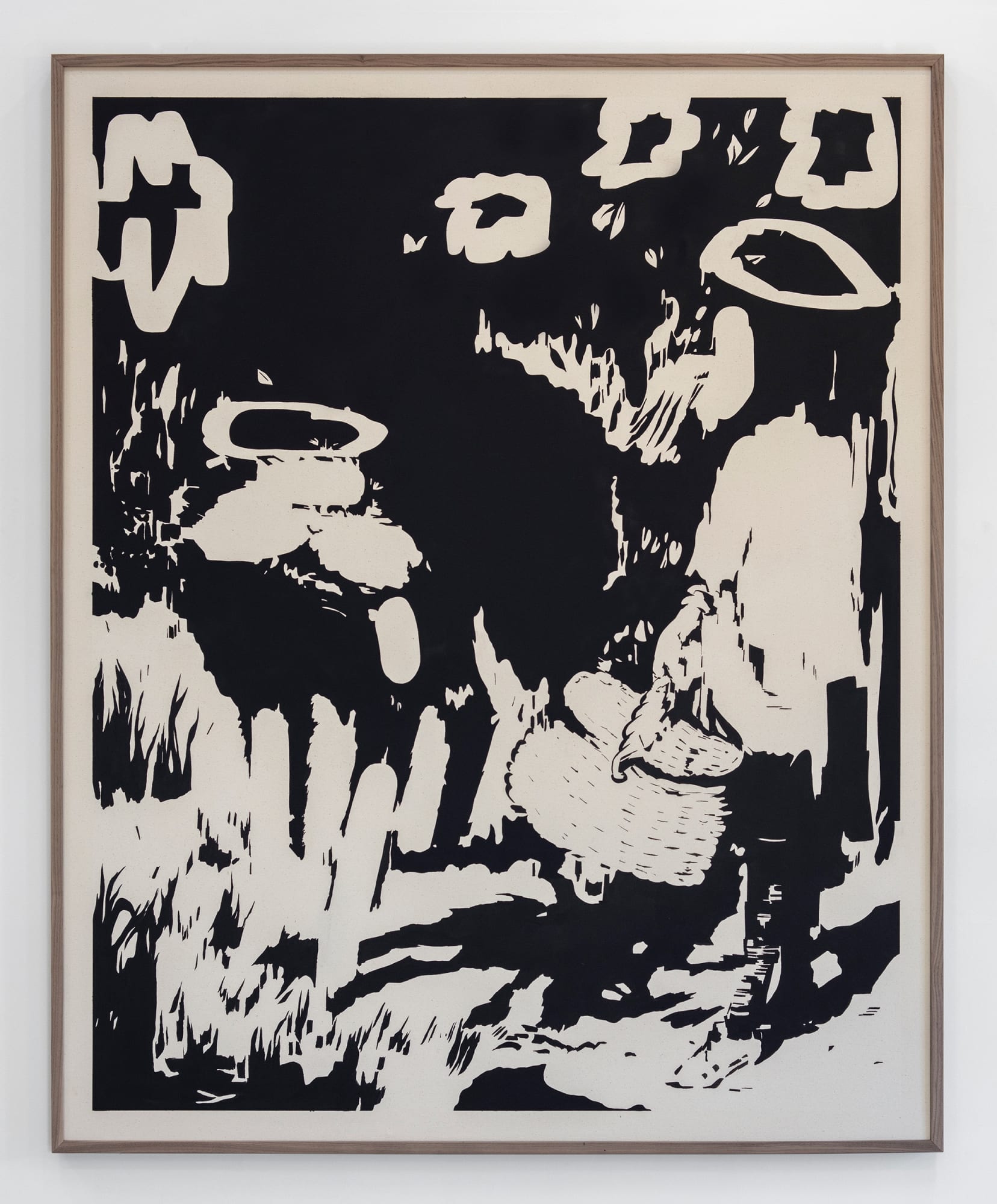 Laeh Glenn Wolf, 2020 Oil on canvas, wood frame 67 1/2 x 55 1/2 in 171.4 x 141 cm