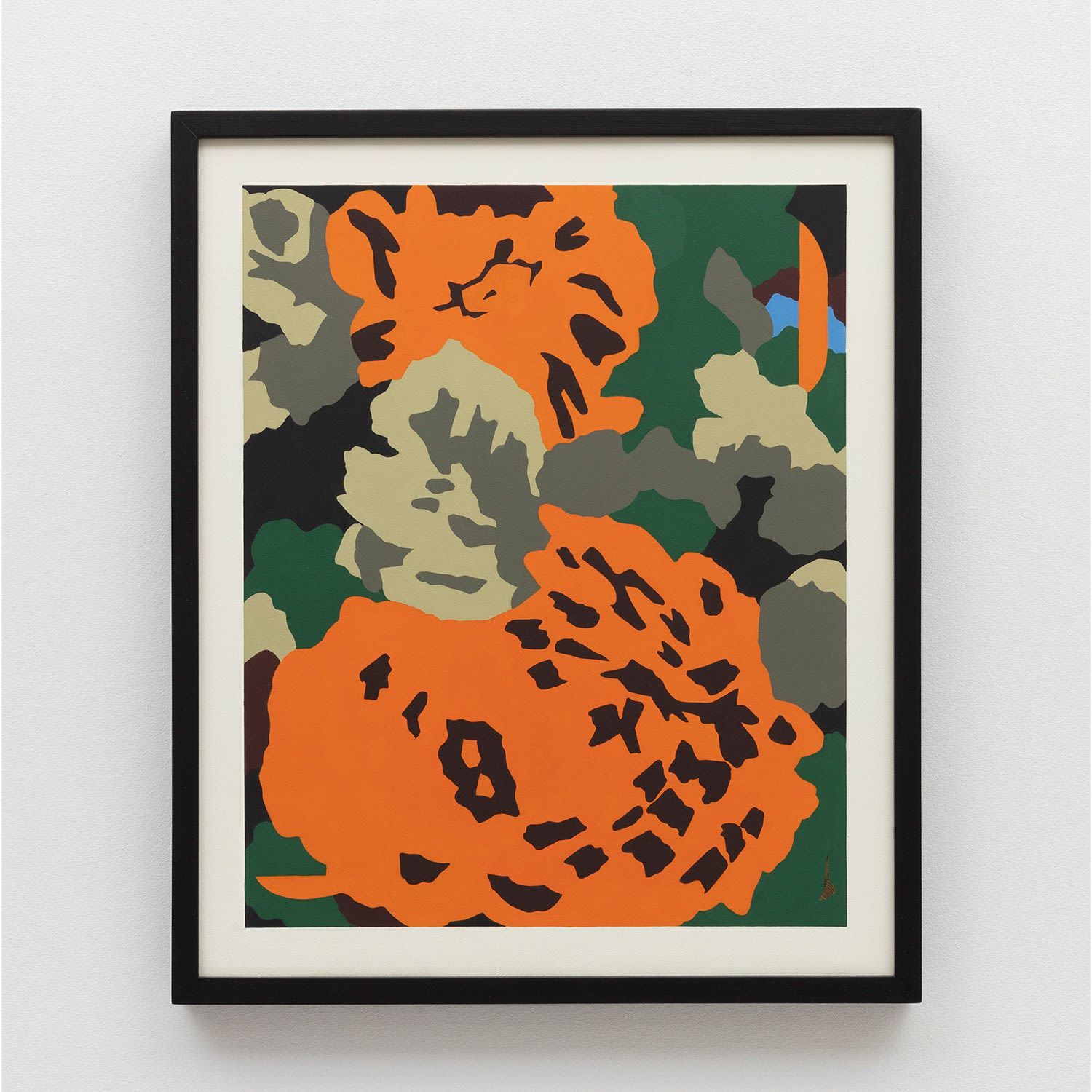 Laeh Glenn Orange Clone, 2018 Oil and acrylic on canvas, wood frame 25 1/4 x 21 1/4 in 64.1 x 54 cm