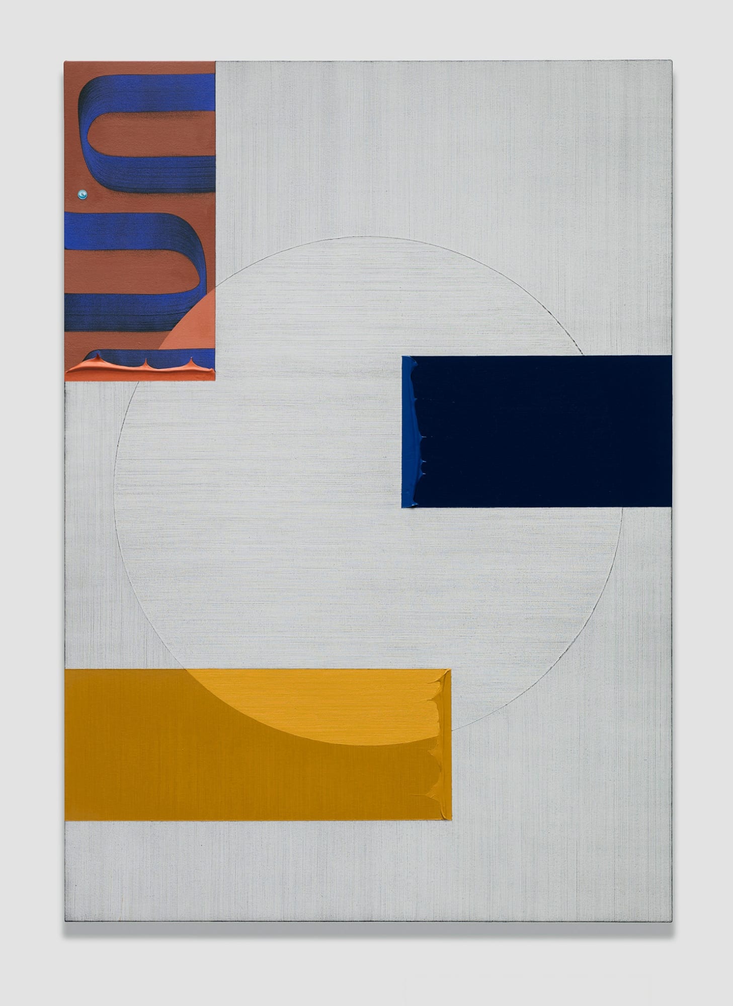 Alex Olson Sightlines (1), 2018 Oil and modeling paste on canvas 51 x 36 in 129.5 x 91.4 cm