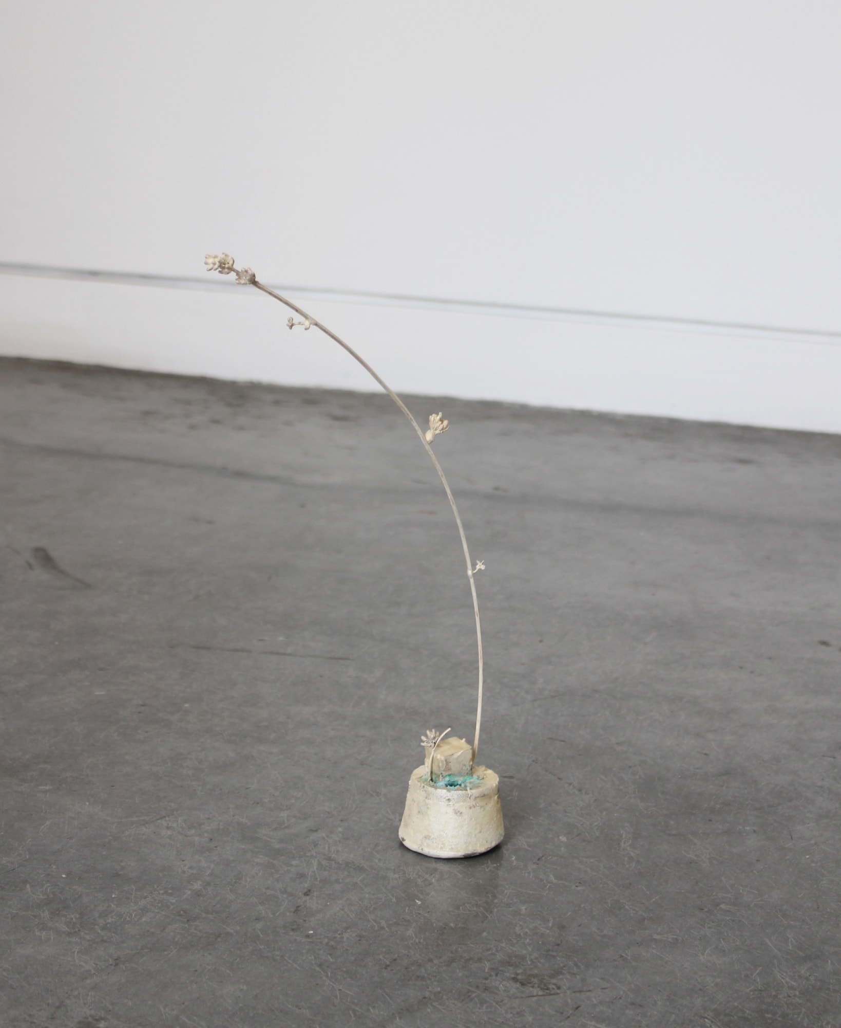 K.r.m. Mooney Bimetal, Plural II, 2016 Cast organic compounds, silver plated bronze 12 1/2 x 3 in 31.8 x 7.6 cm