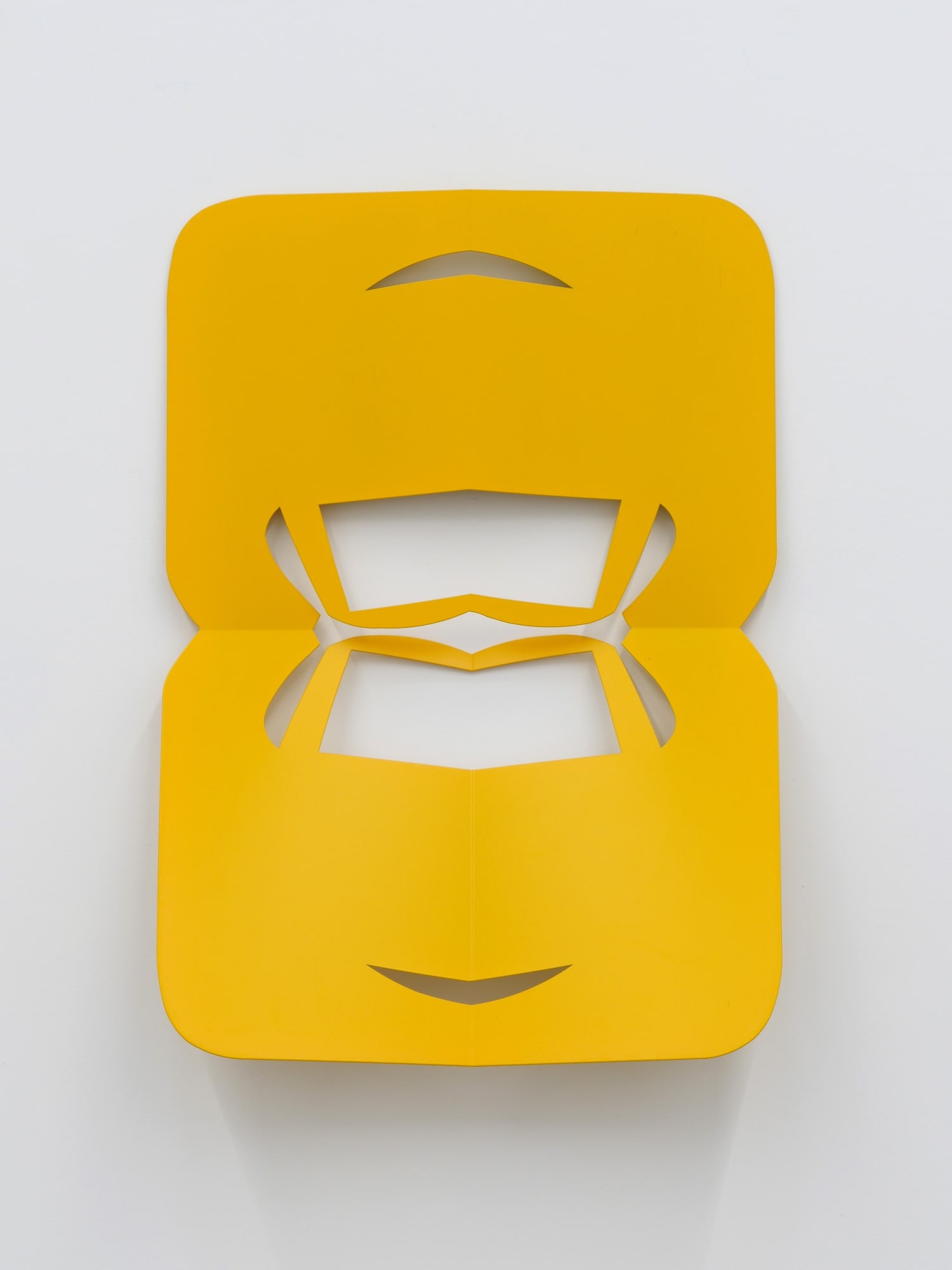 Matt Keegan C.Ar.D. Cutout (Melon Yellow), 2016 Powder-coated laser cut steel 30 x 23 in 76.2 x 58.4 cm
