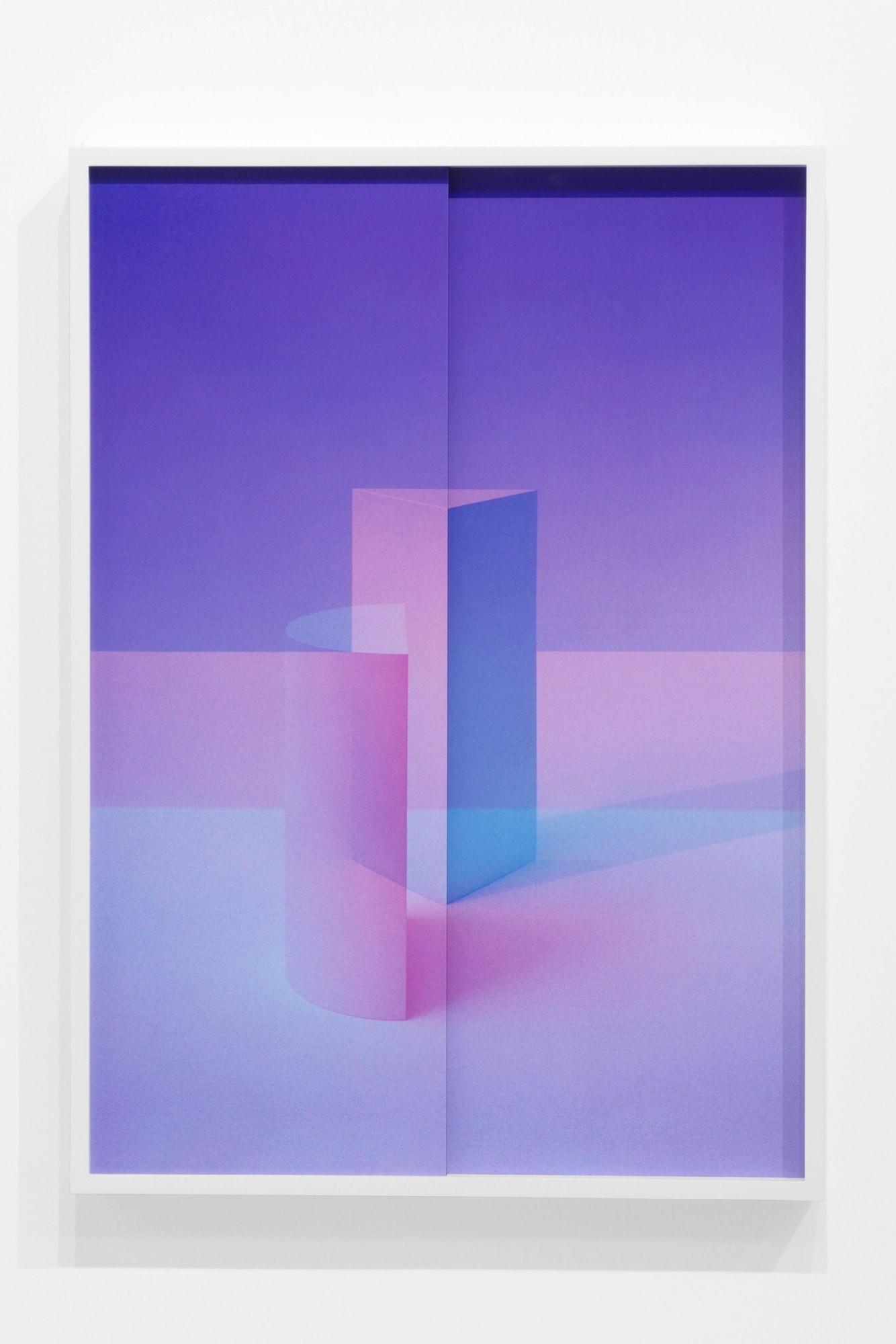 Sara VanDerBeek Quilt Study iV, 2016 2 digital c-prints 20 1/2 x 14 3/4 in (frame) 52.1 x 37.5 cm