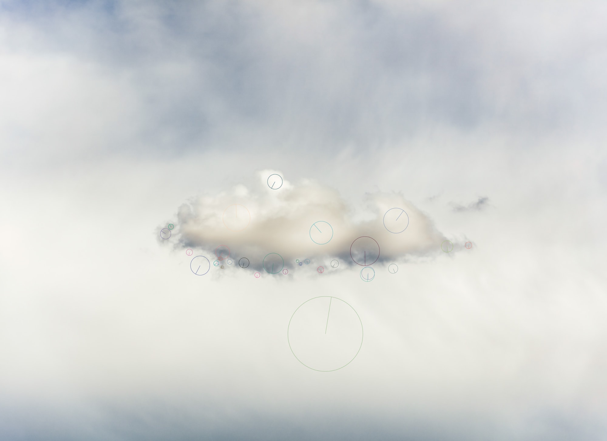 Trevor Paglen Cloud, Scale Invariant Feature Transform (SIFT), 2016 Dye sublimation print 24 x 33 in 61 x 83.8 cm