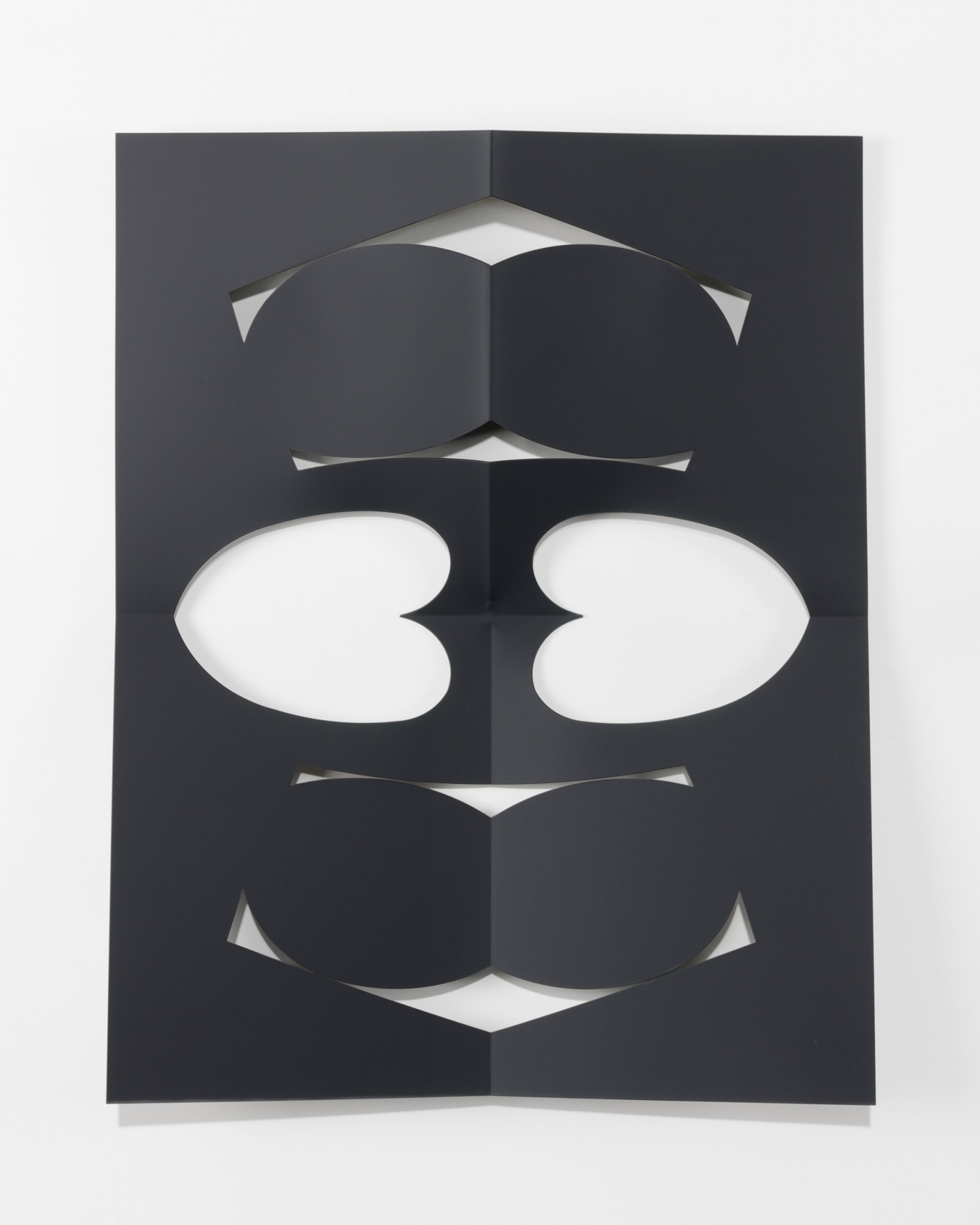 Matt Keegan Cutout (Black Blue), 2016 Powder-coated laser cut steel 30 x 23 in 76.2 x 58.4 cm