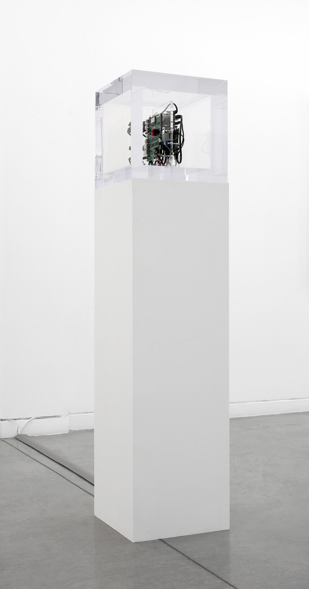 Trevor Paglen and Jacob Appelbaum Autonomy Cube, 2014 Mixed media 13 1/2 x 13 1/2 in 34.3 x 34.3 cm