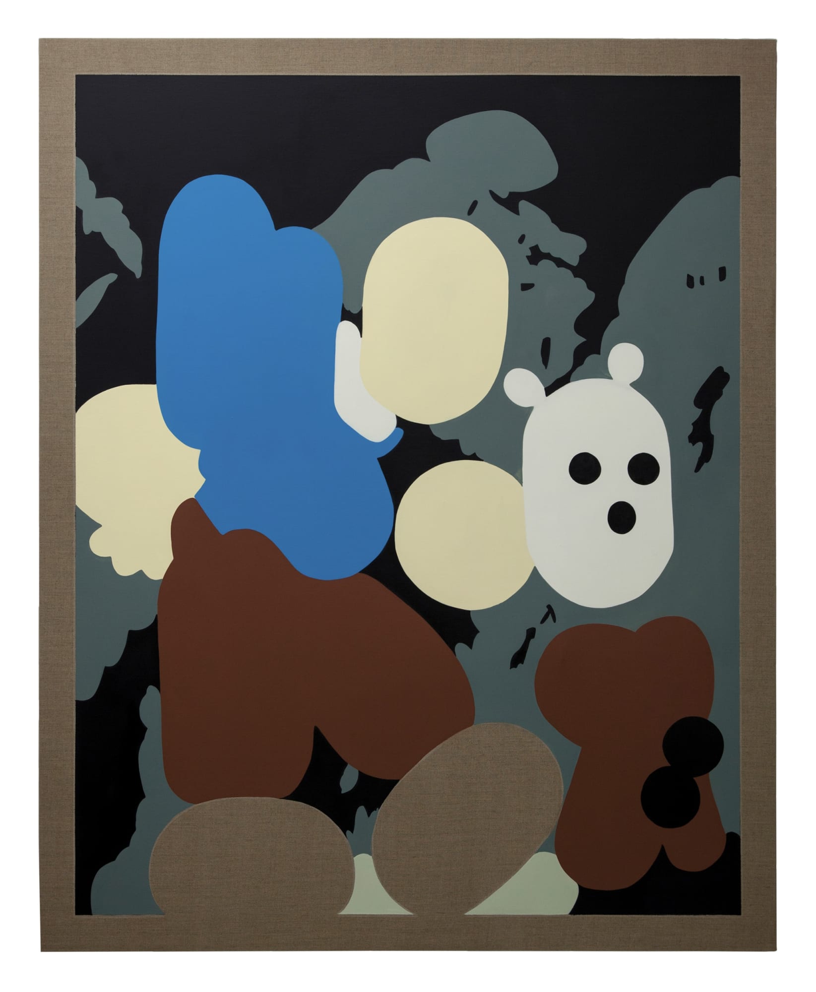 Laeh Glenn Stomping Ground, 2015 Oil and acrylic on linen 64 x 52 in 162.6 x 132.1 cm