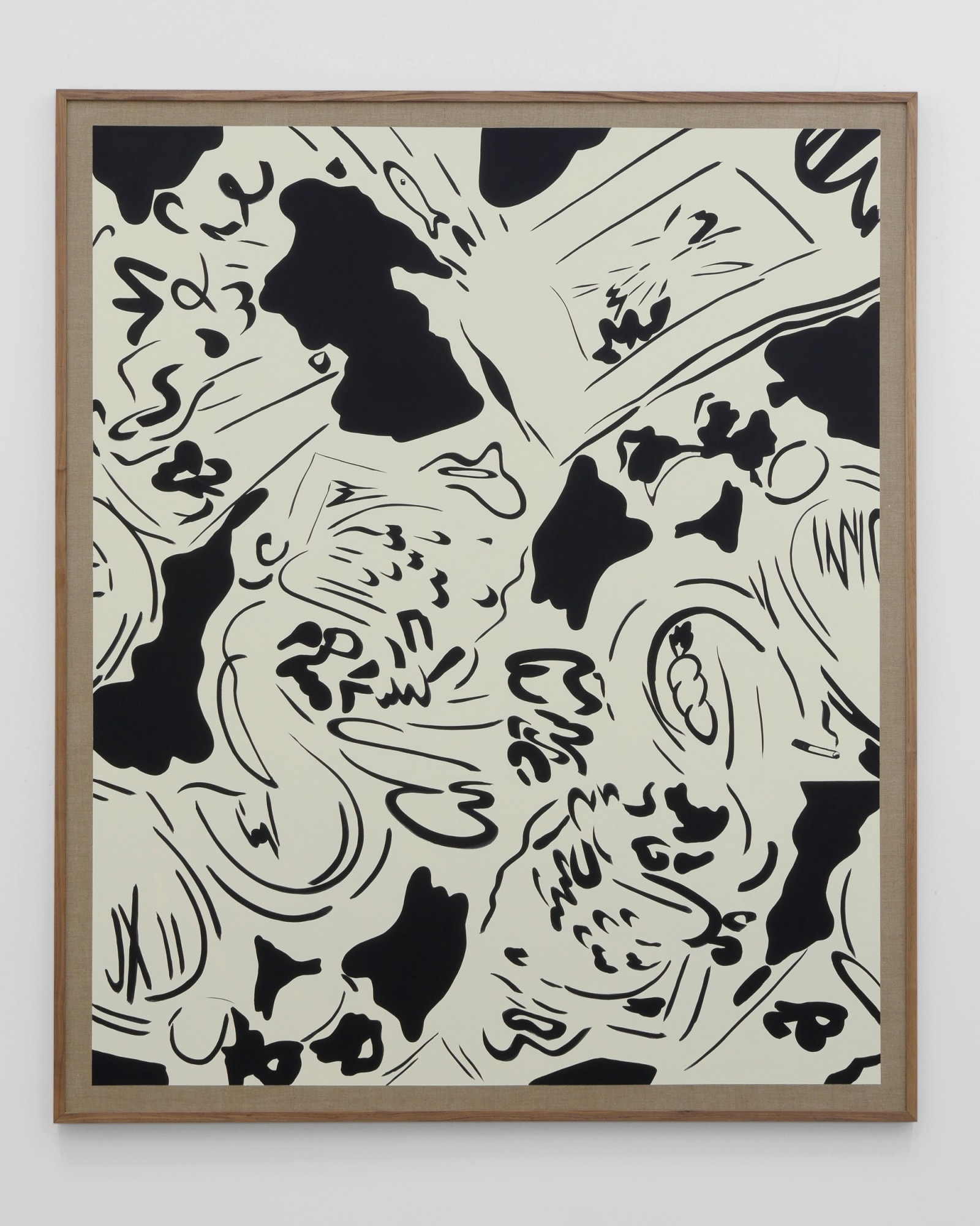 Laeh Glenn Swatch, 2016 Oil and acrylic on linen, wood frame 61 x 73 in 154.9 x 185.4 cm