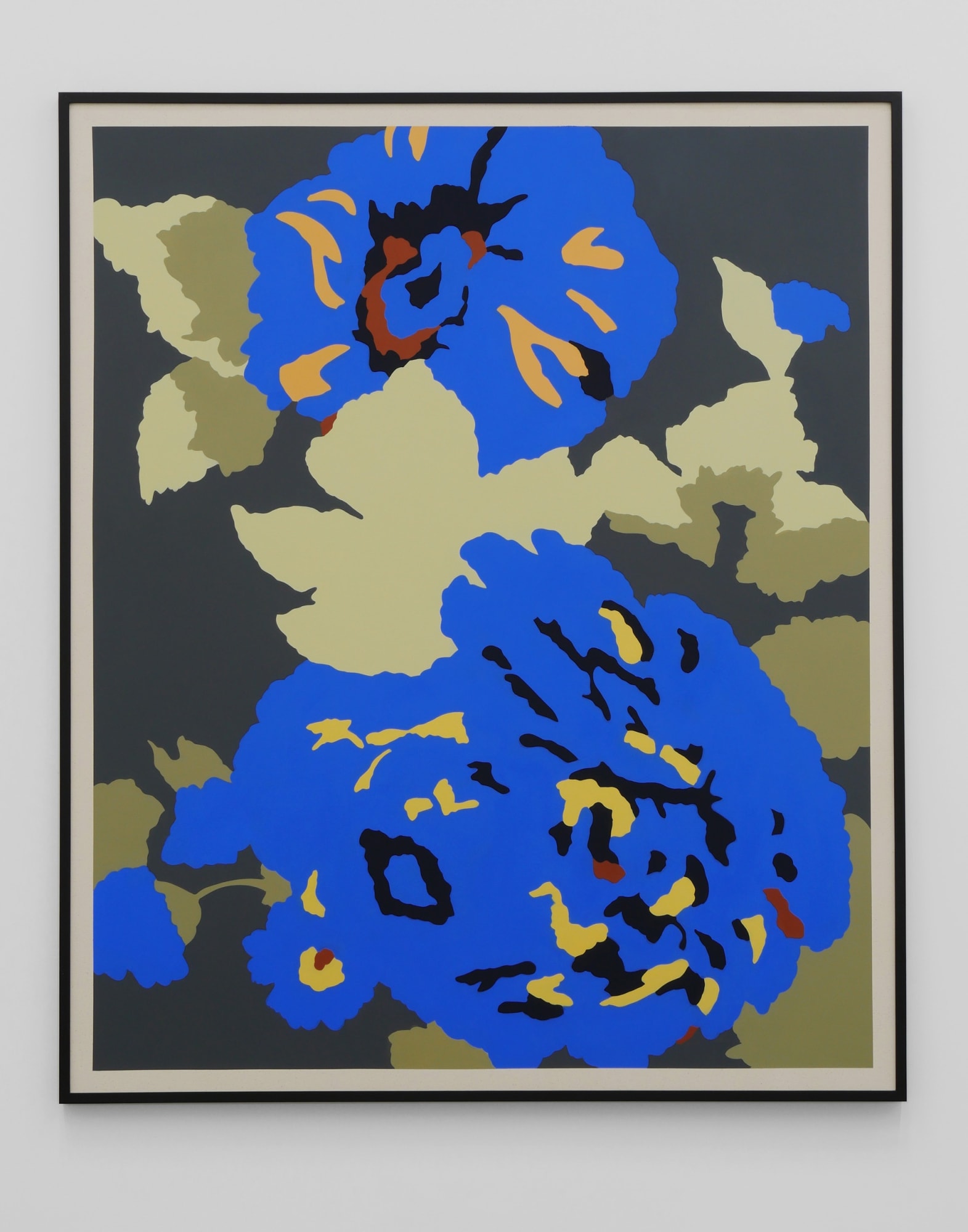 Laeh Glenn Wide Blue, 2016 Oil and acrylic on canvas, wood frame 61 x 73 in 154.9 x 185.4 cm
