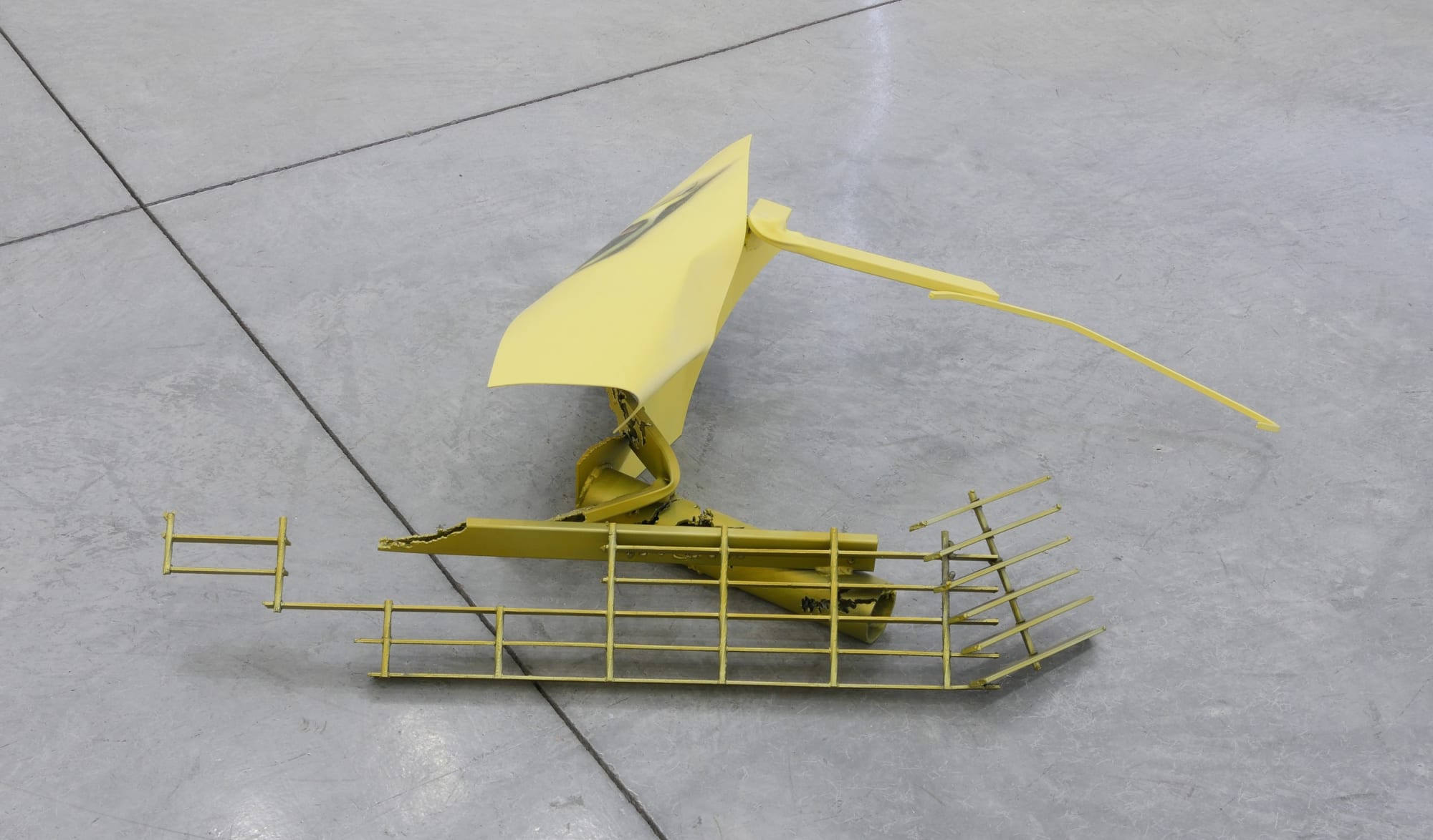 Nate Boyce Incursion II, 2016 Powder coated steel, urethane 44 x 30 x 8 1/2 in 111.8 x 76.2 x 21.6 cm