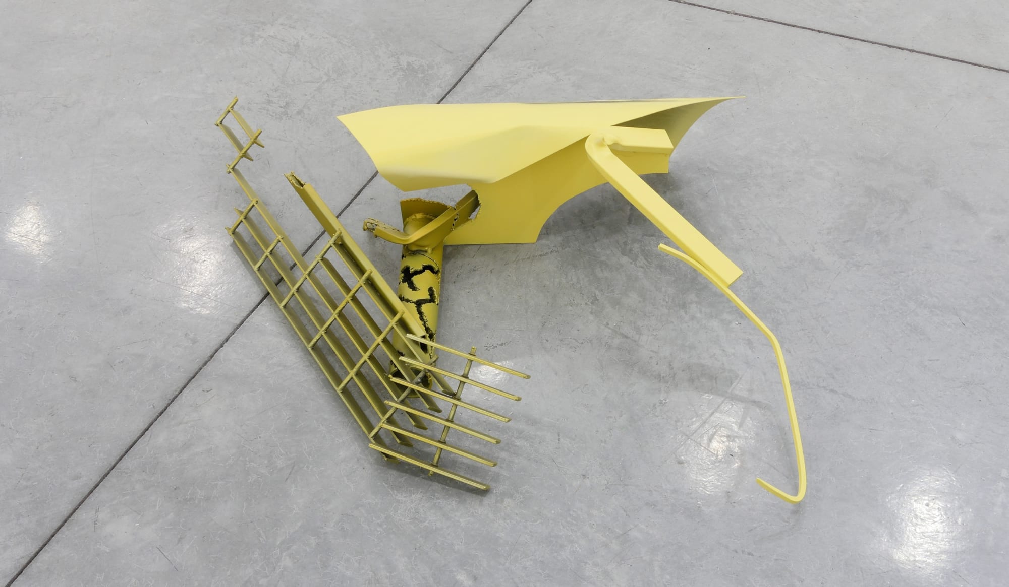 Nate Boyce Incursion II, 2016 Powder coated steel, urethane 44 x 30 x 8 1/2 in 111.8 x 76.2 x 21.6 cm