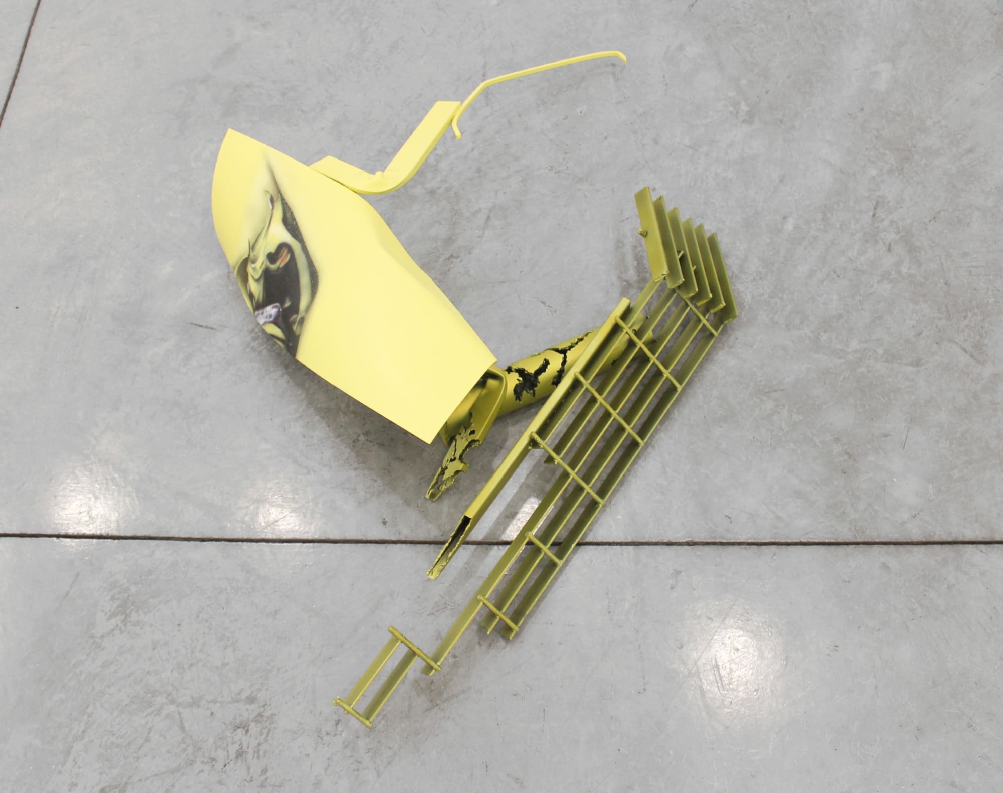 Nate Boyce Incursion II, 2016 Powder coated steel, urethane 44 x 30 x 8 1/2 in 111.8 x 76.2 x 21.6 cm