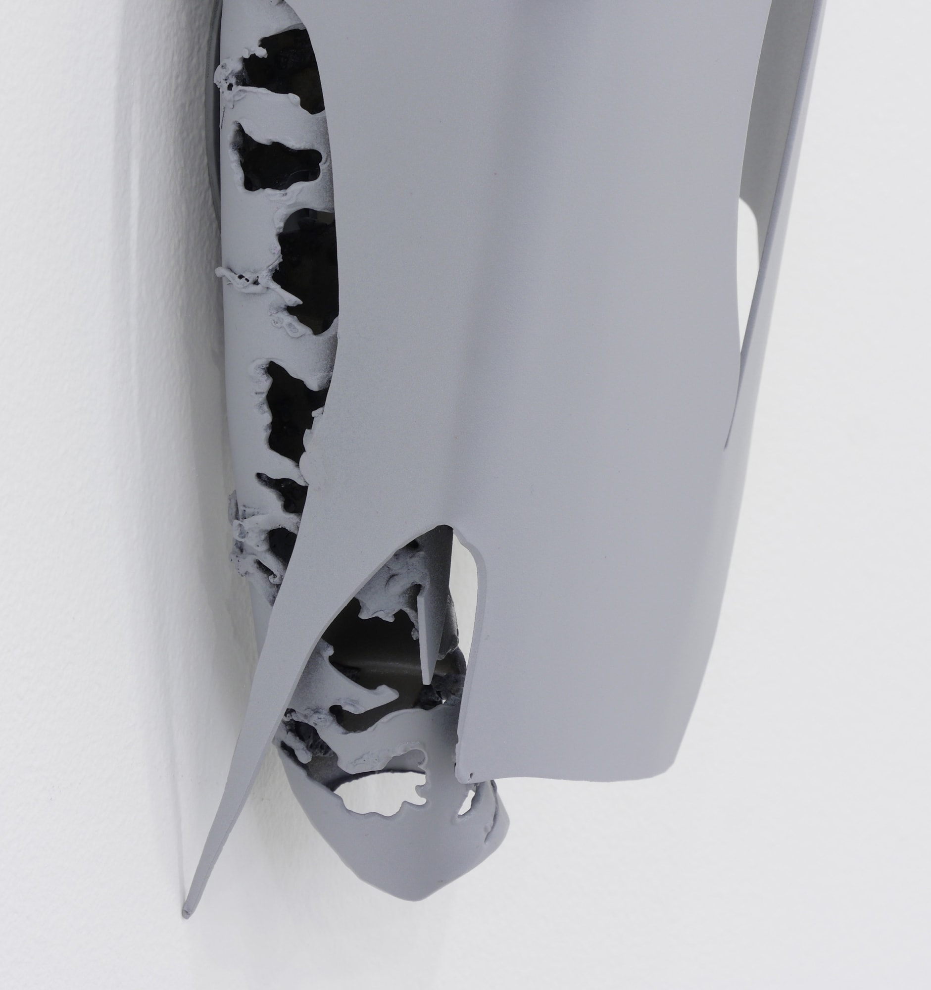 Nate Boyce Untitled (detail), 2016 Powder coated steel 16 x 7 x 5 1/4 in 40.6 x 17.8 x 13.3 cm