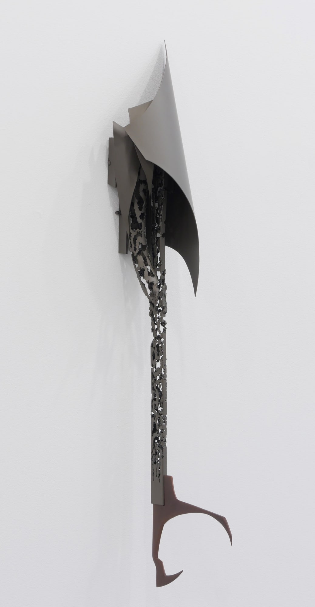 Nate Boyce Untitled, 2016 Powder coated steel, powder coated aluminum, and epoxy 45 x 7 1/4 x 11 in 114.3 x 18.4 x 27.9 cm
