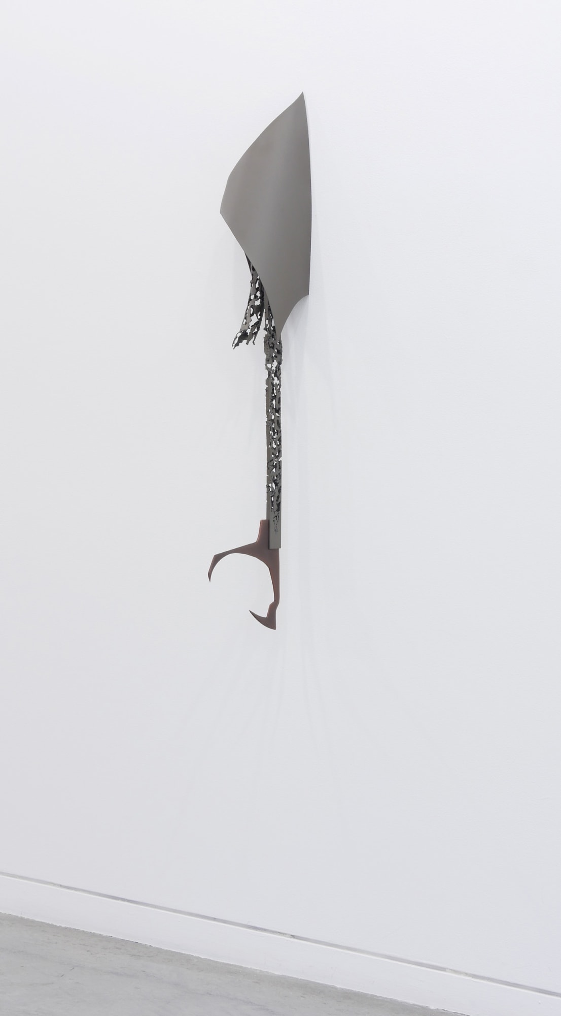 Nate Boyce Untitled, 2016 Powder coated steel, powder coated aluminum, and epoxy 45 x 7 1/4 x 11 in 114.3 x 18.4 x 27.9 cm