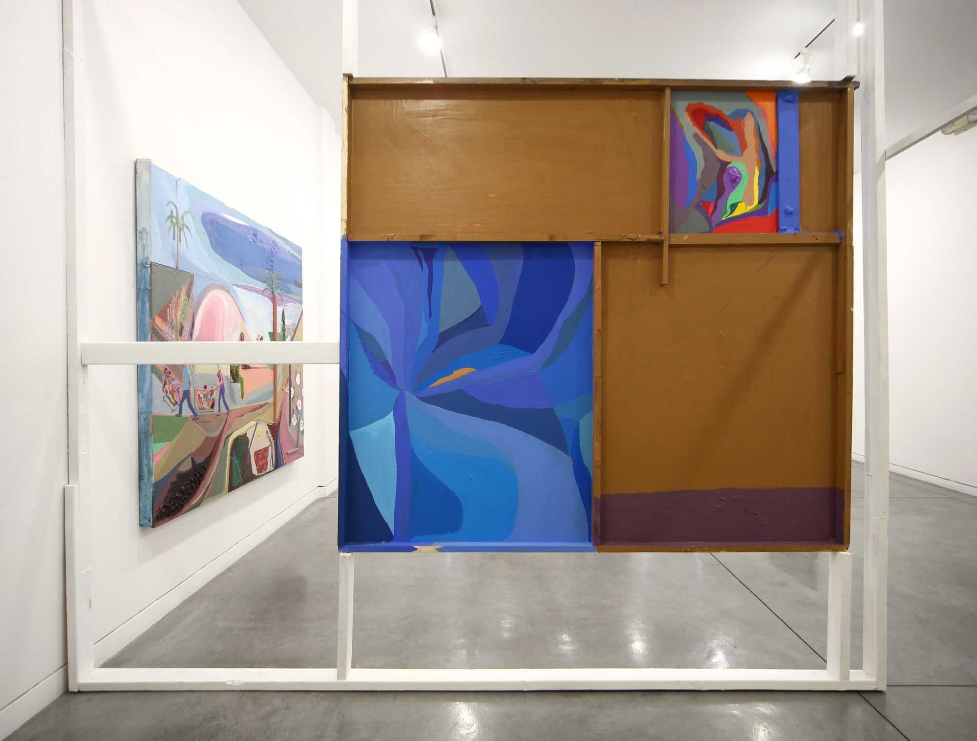 Chris Johanson Equations, 2015 Installation view