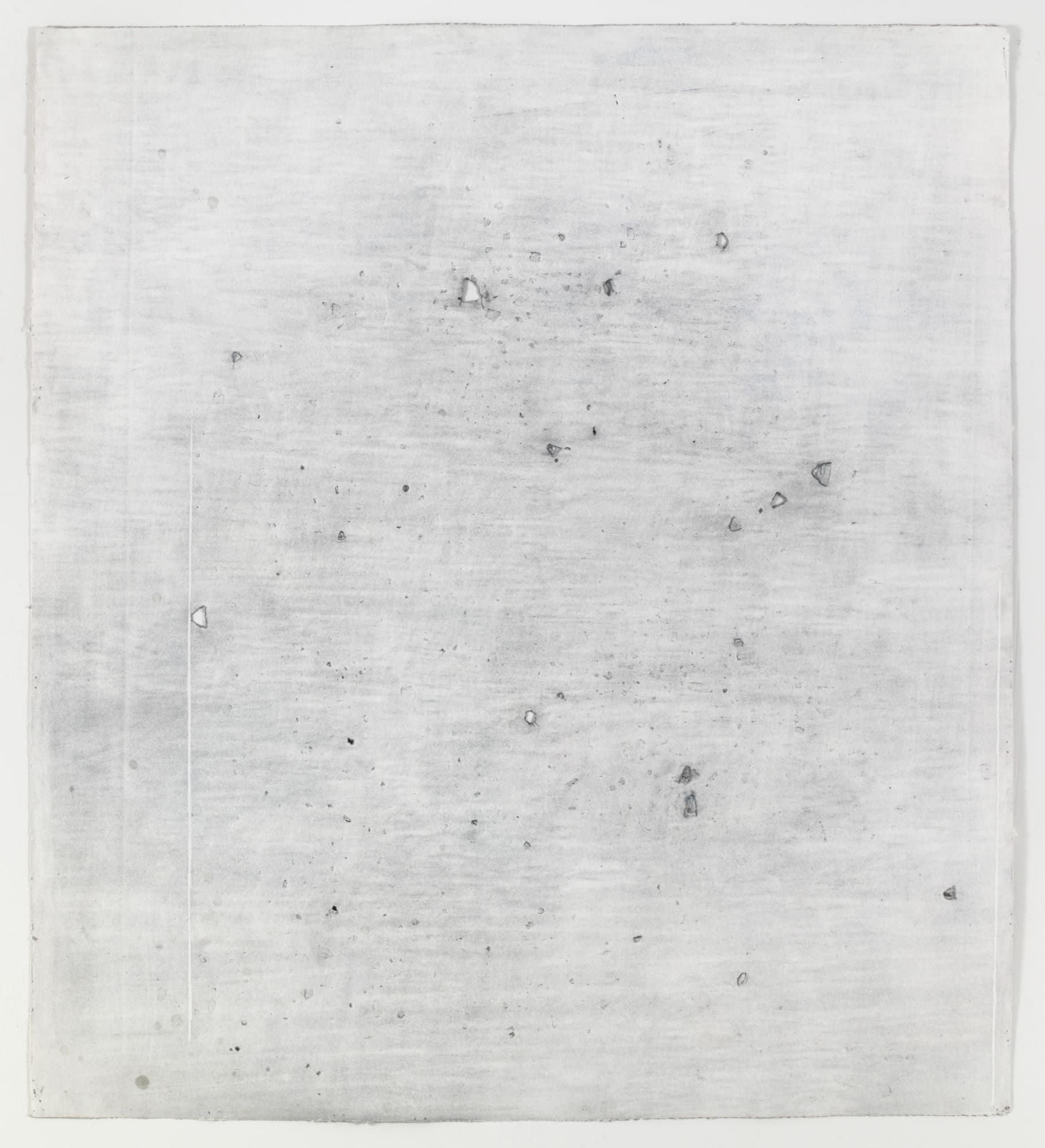Jessica Dickinson Of-, 2013 Pastel, graphite and gouache on paper with holes 47 1/8 x 42 1/8 in 119.7 x 107 cm