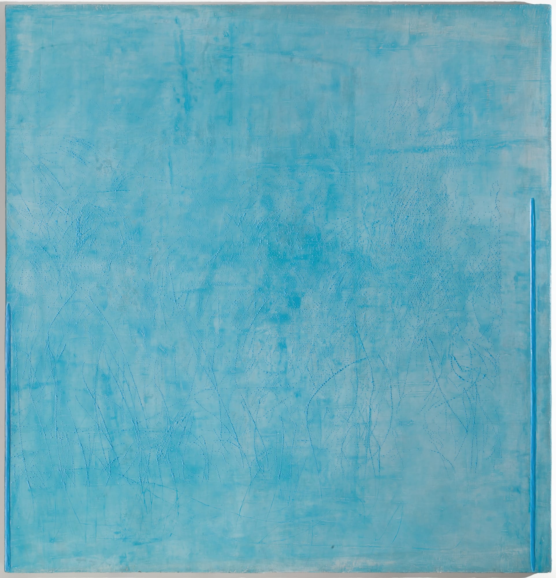 Jessica Dickinson Of-More, 2013 Oil on limestone polymer on panel 53 x 51 in 134.62 x 129.54 cm