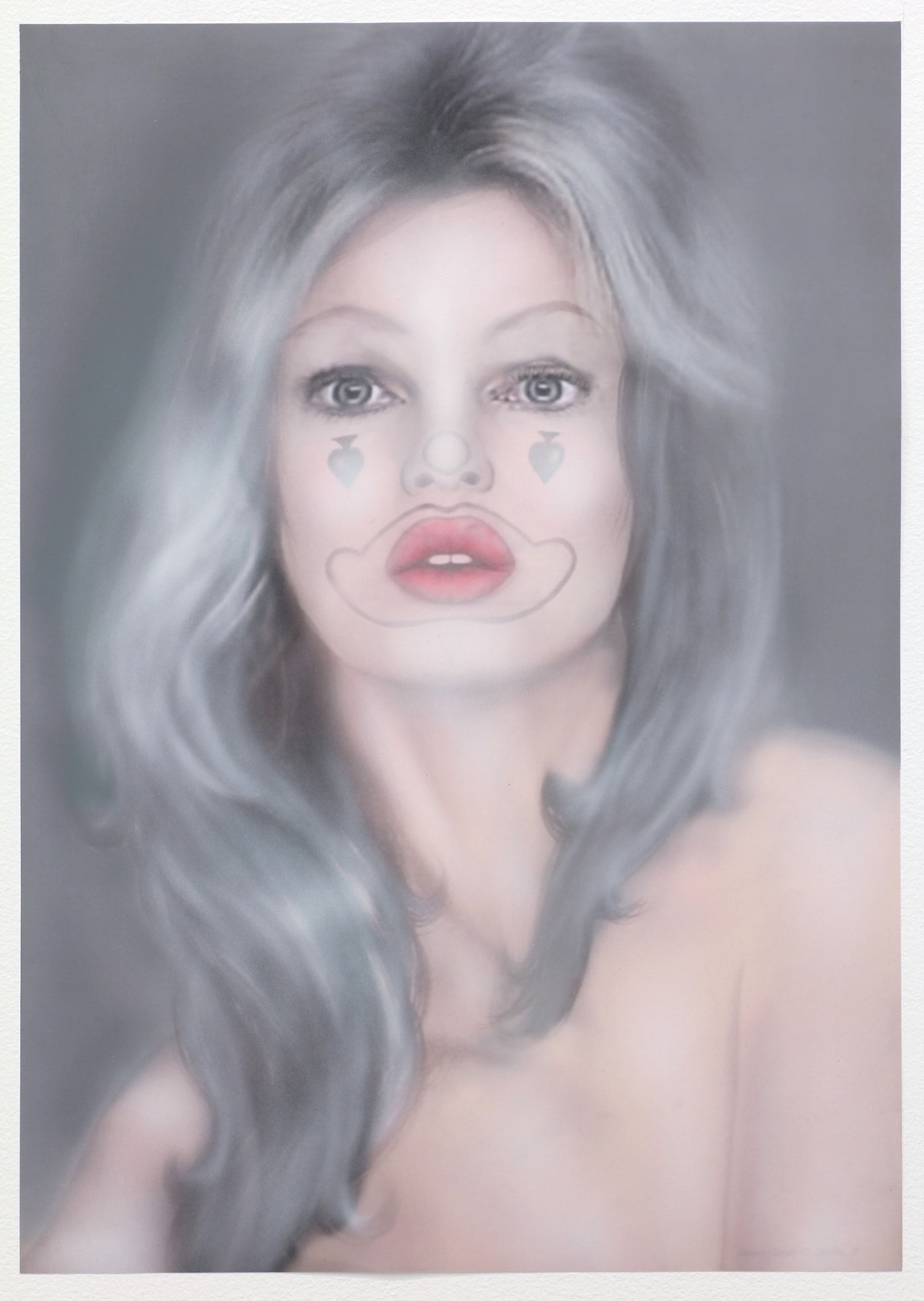 Eric Sidner Untitled (detail), 2012 Five digital prints and acrylic on paper 27 1/2 x 19 1/2 in 69.85 x 49.53 cm