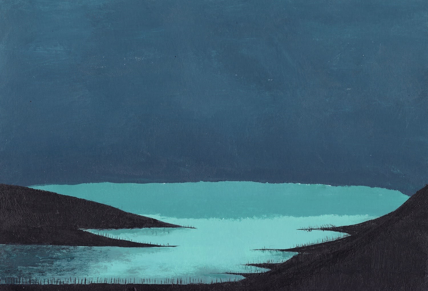 Christopher Gee, River Bank at Dusk , 2021