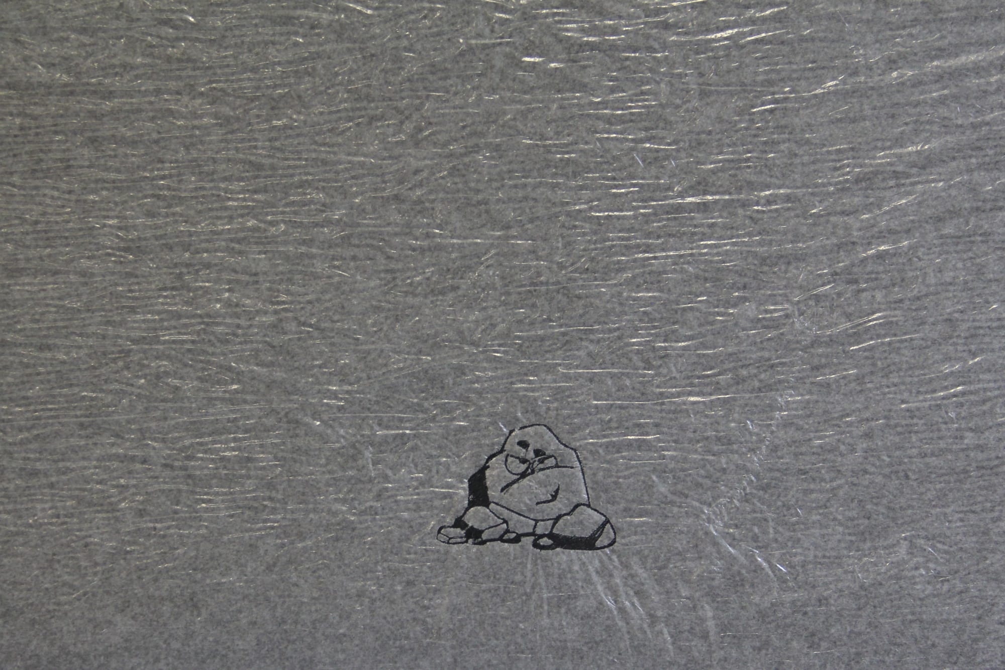 Ai am looking away, Ai head upturned to the stars.