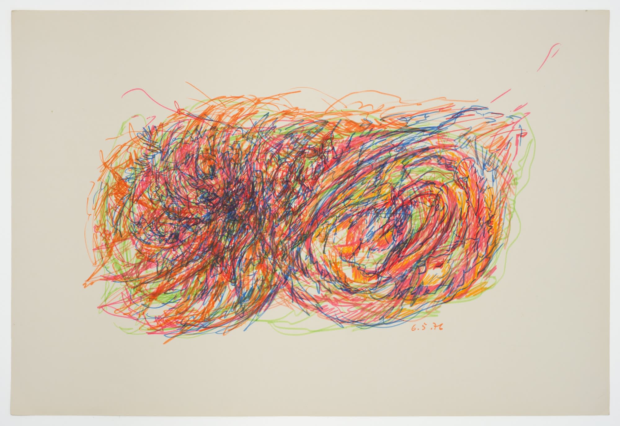 Margaret Raspé, Automatic Drawing 6, 1976