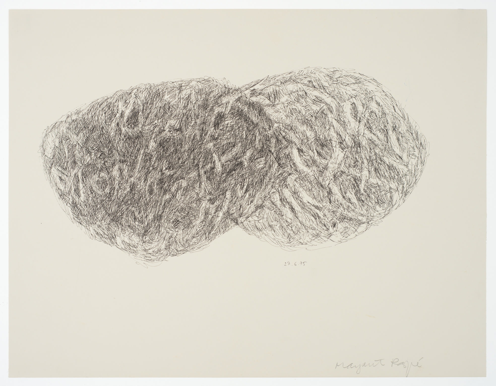 Margaret Raspé, Automatic Drawing 3, 1975