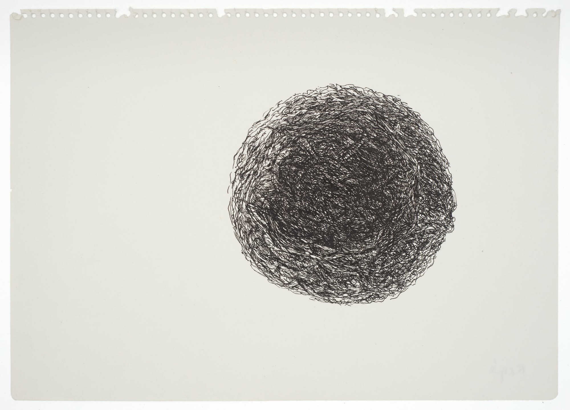 Margaret Raspé, Automatic Drawing 5, 1975