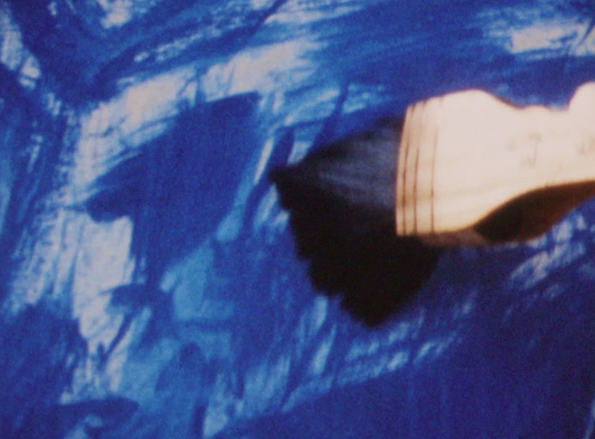 Margaret Raspé, Blue on White Edges and Frames, 1979