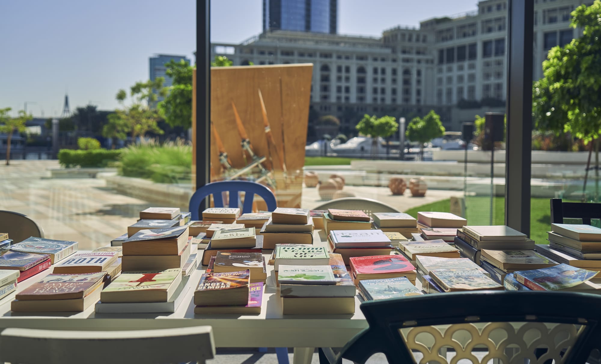 The Library of Unread Books by Heman Chong and Renee Staal. Courtesy of Jameel Arts Centre. Photo by Brent Galotera