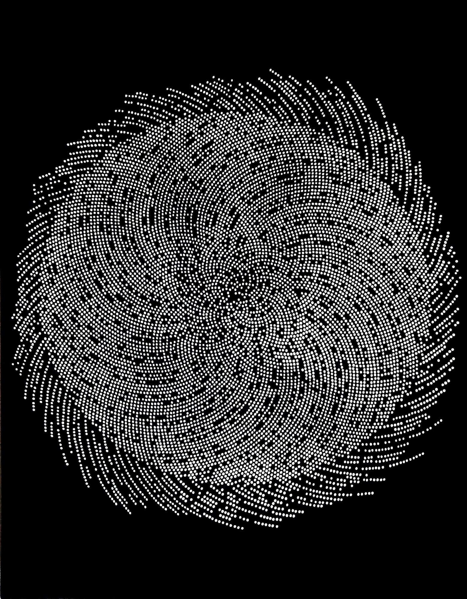 Black and white painting by Annie Kumari