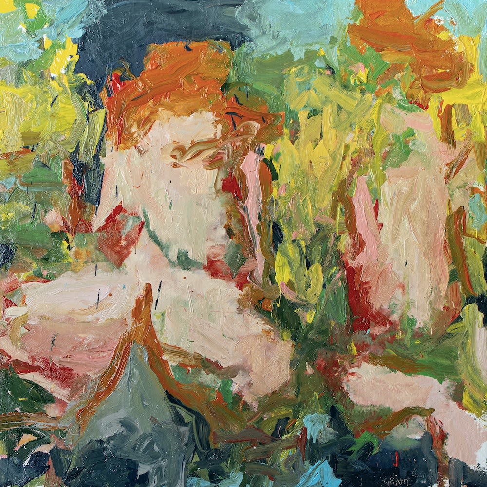 The roses of Pieria, oil on canvas, 120 x 120 cm