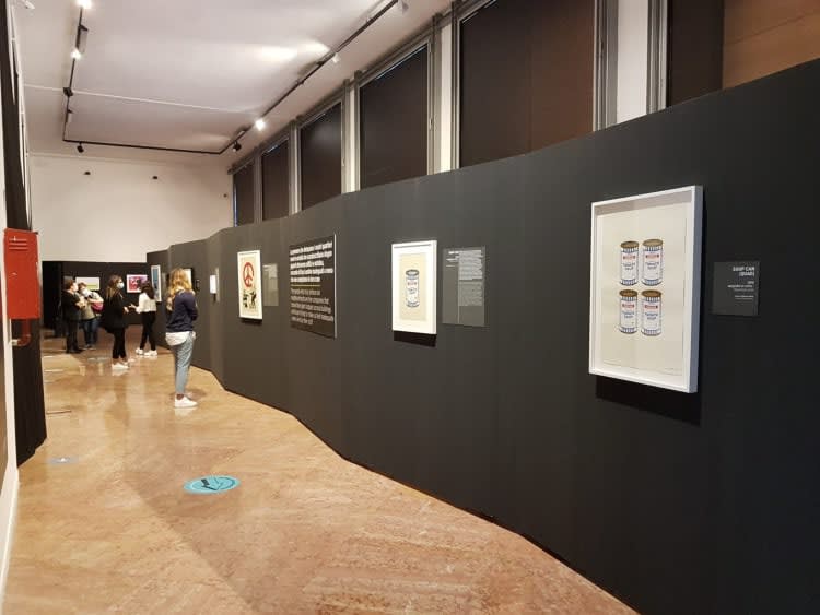 Banksy artworks on wall