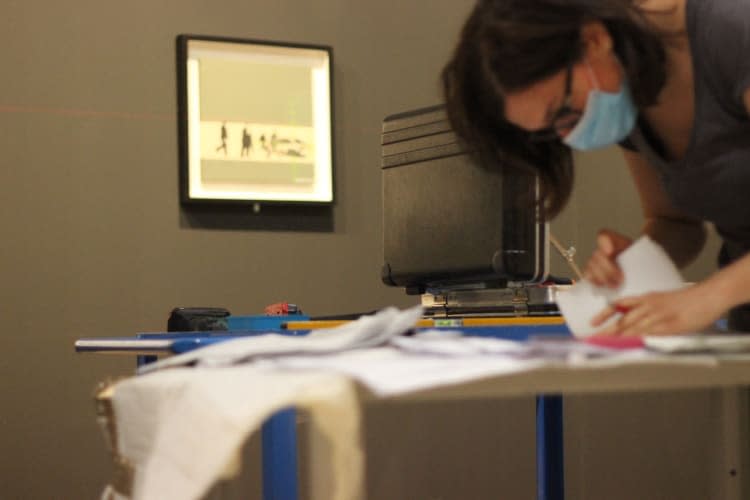 Banksy exhibition installation