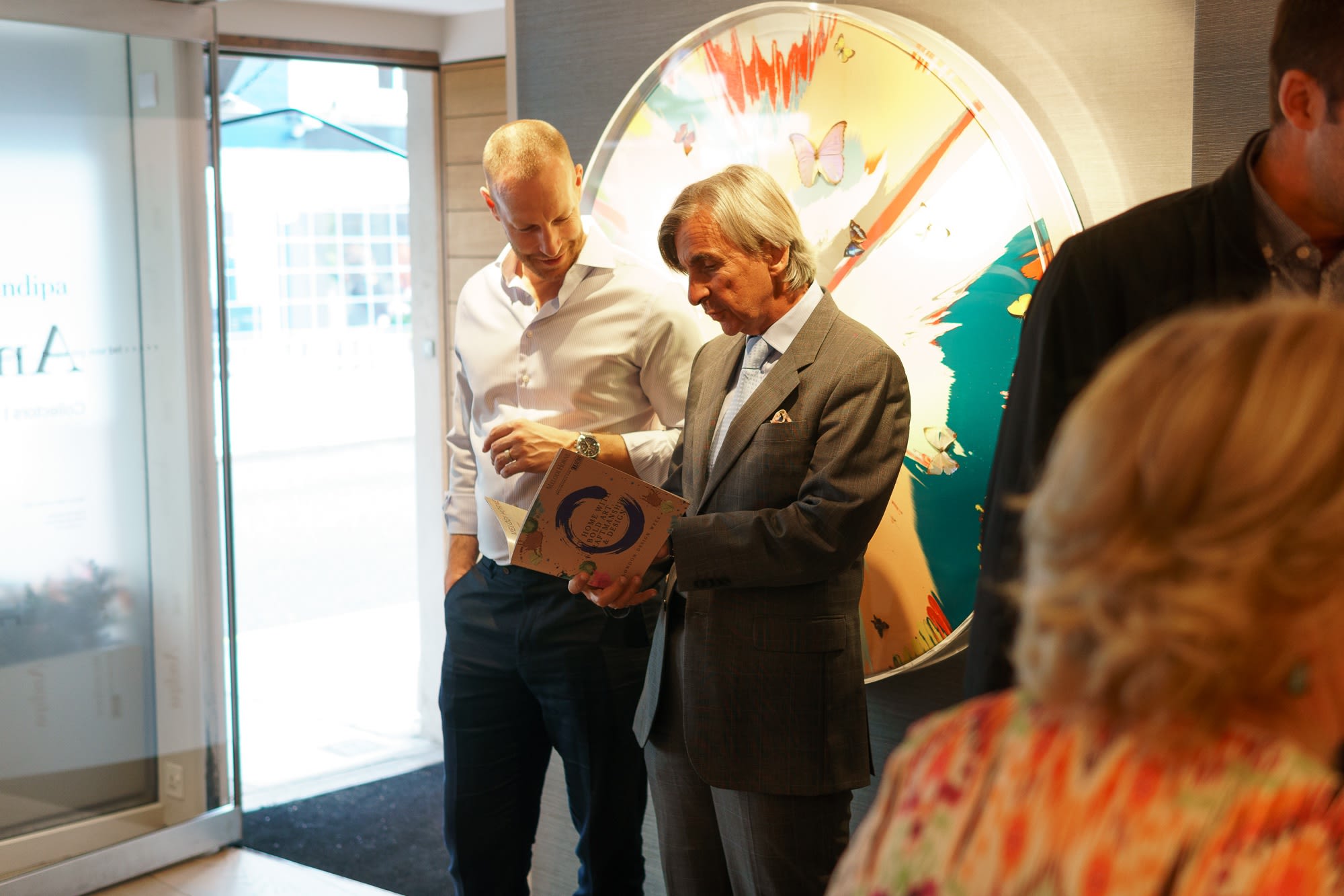 Guests at the exhibition